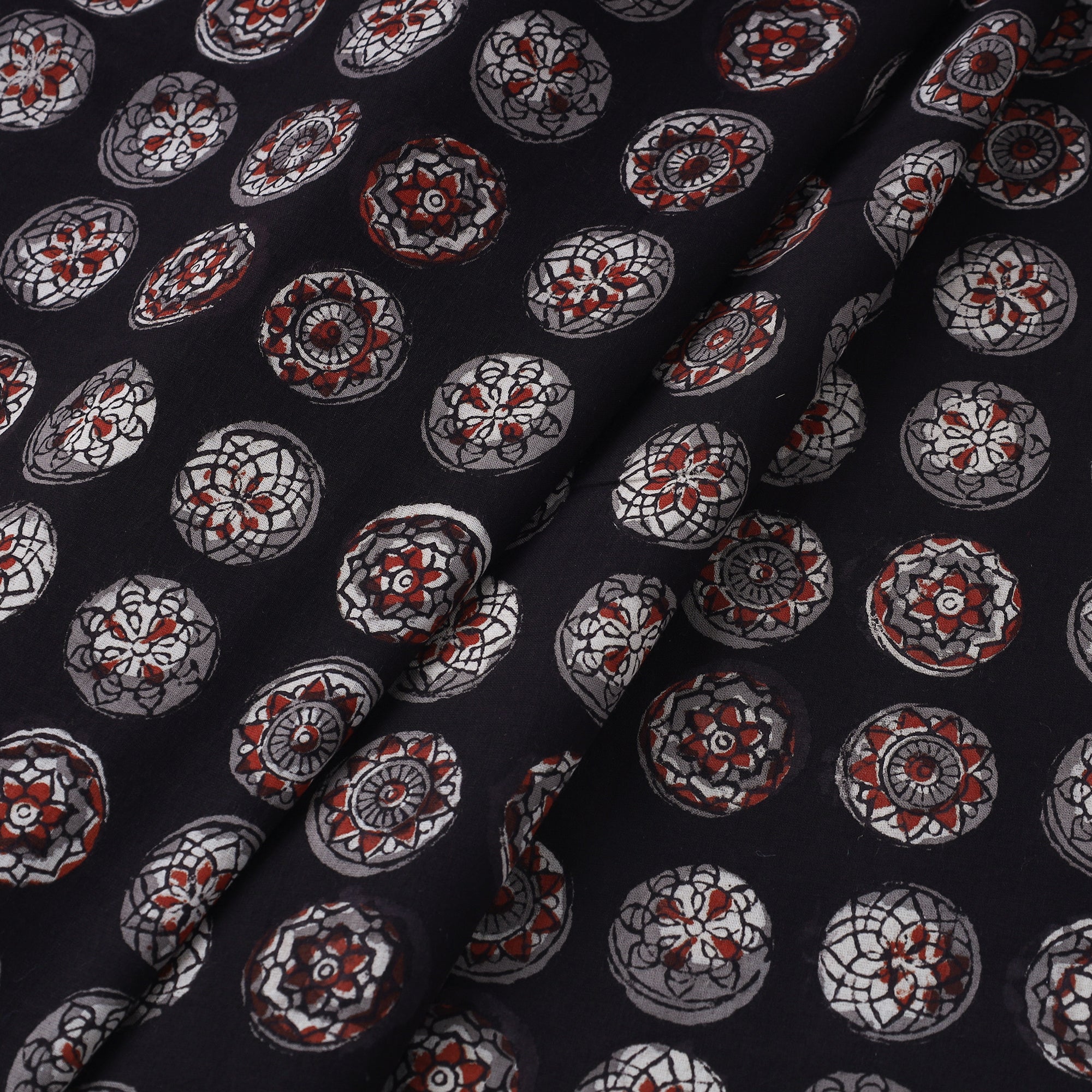 HAVELI CHRONICLES Black - Jahota Block Printed Cotton Fabric 13 - view 2