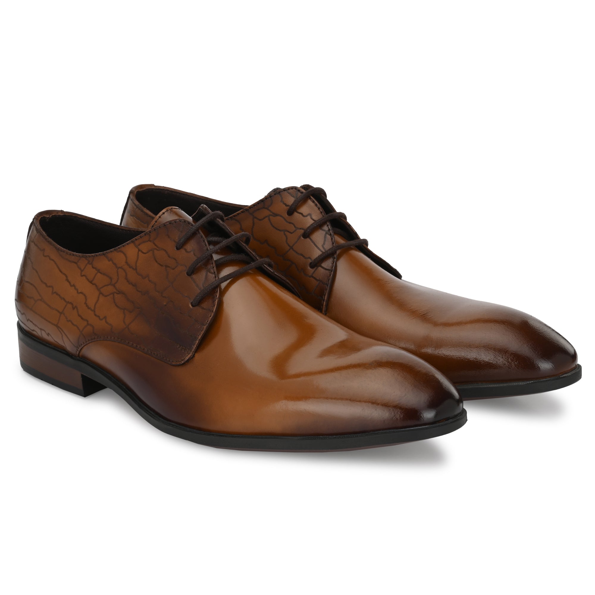 egoss-shoes Formal Leather Laceup Shoes For Men - view 2