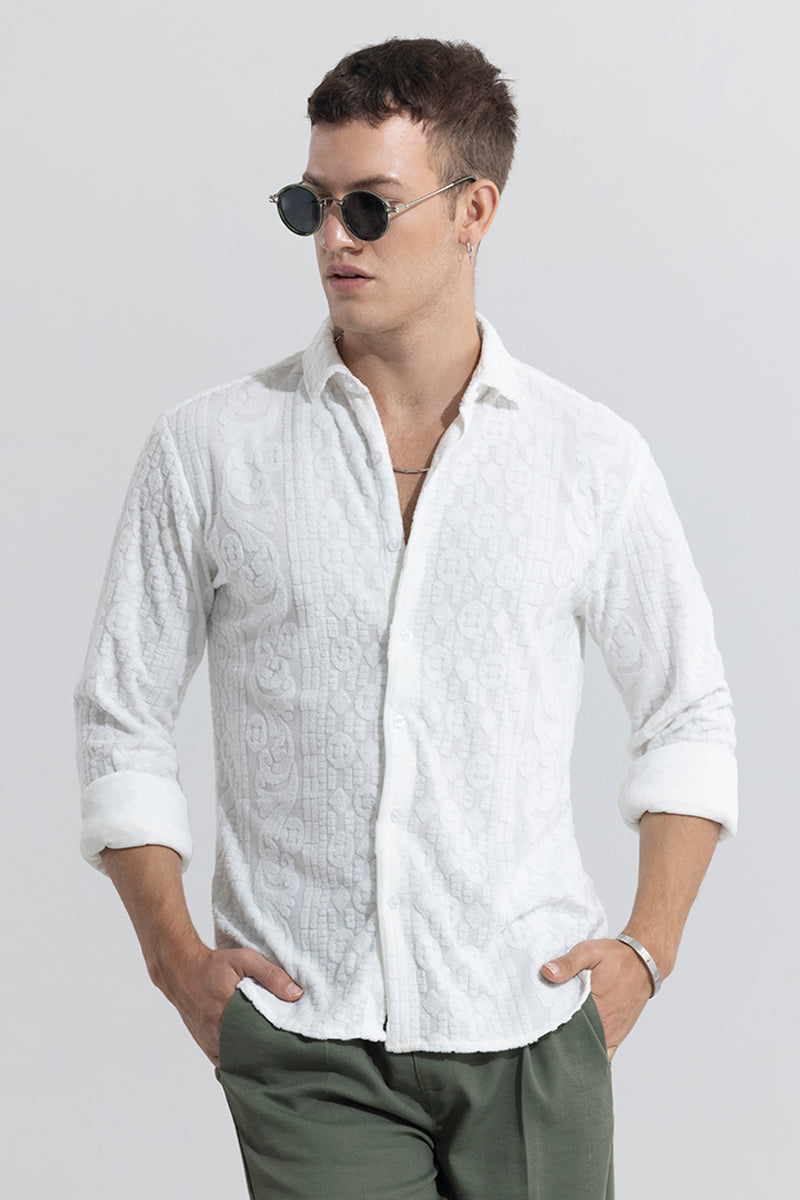 SNITCH Circle Diamond White Shirt