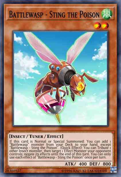 Yu-Gi-Oh! Battlewasp - Sting the Poison - BLHR-EN033 - Ultra Rare - 1st Edition