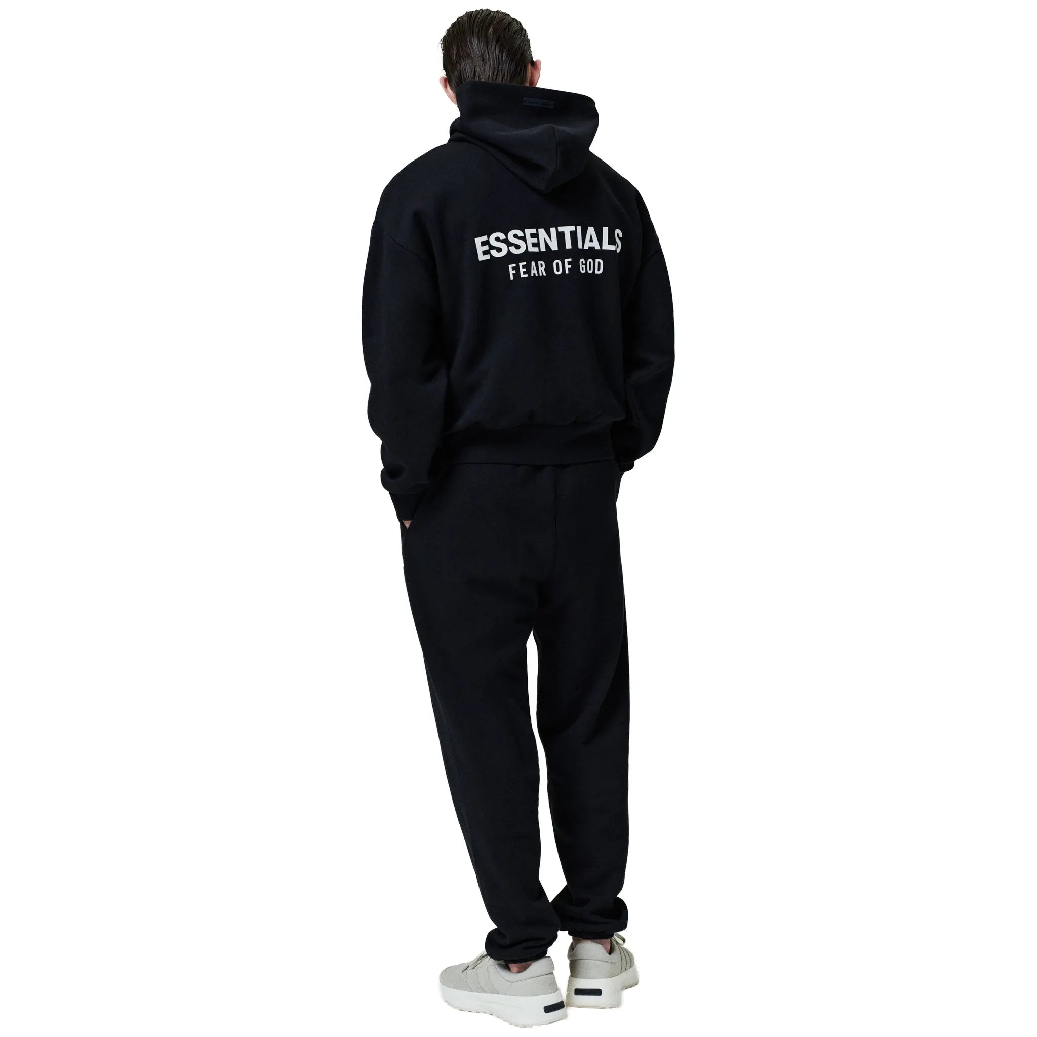 Fear Of God Essentials Classic Jet Black Hoodie (SS25) - view 5