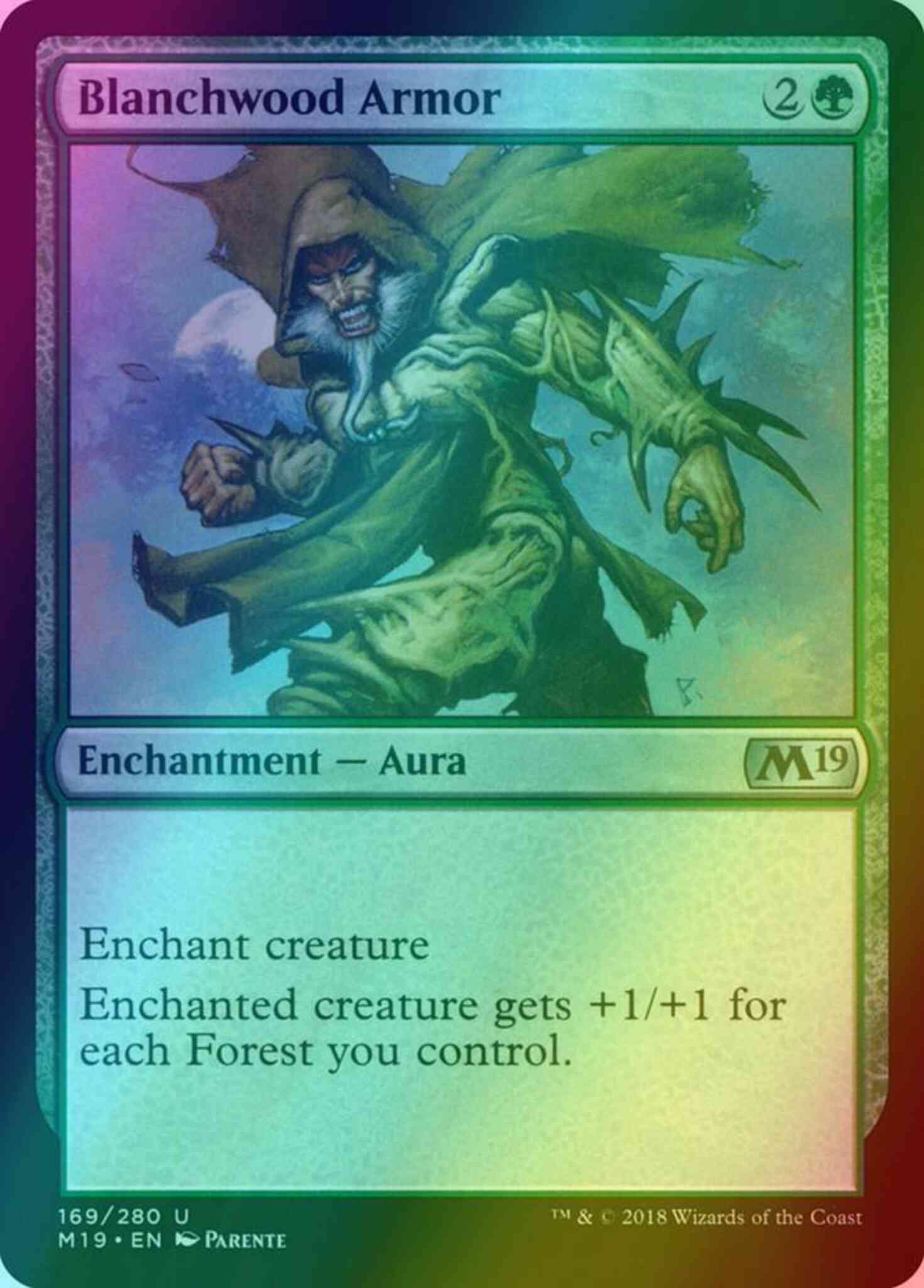 Blanchwood armor 169 – Magic Blanchwood Armor [169] [Core Set 2019] [Foil]