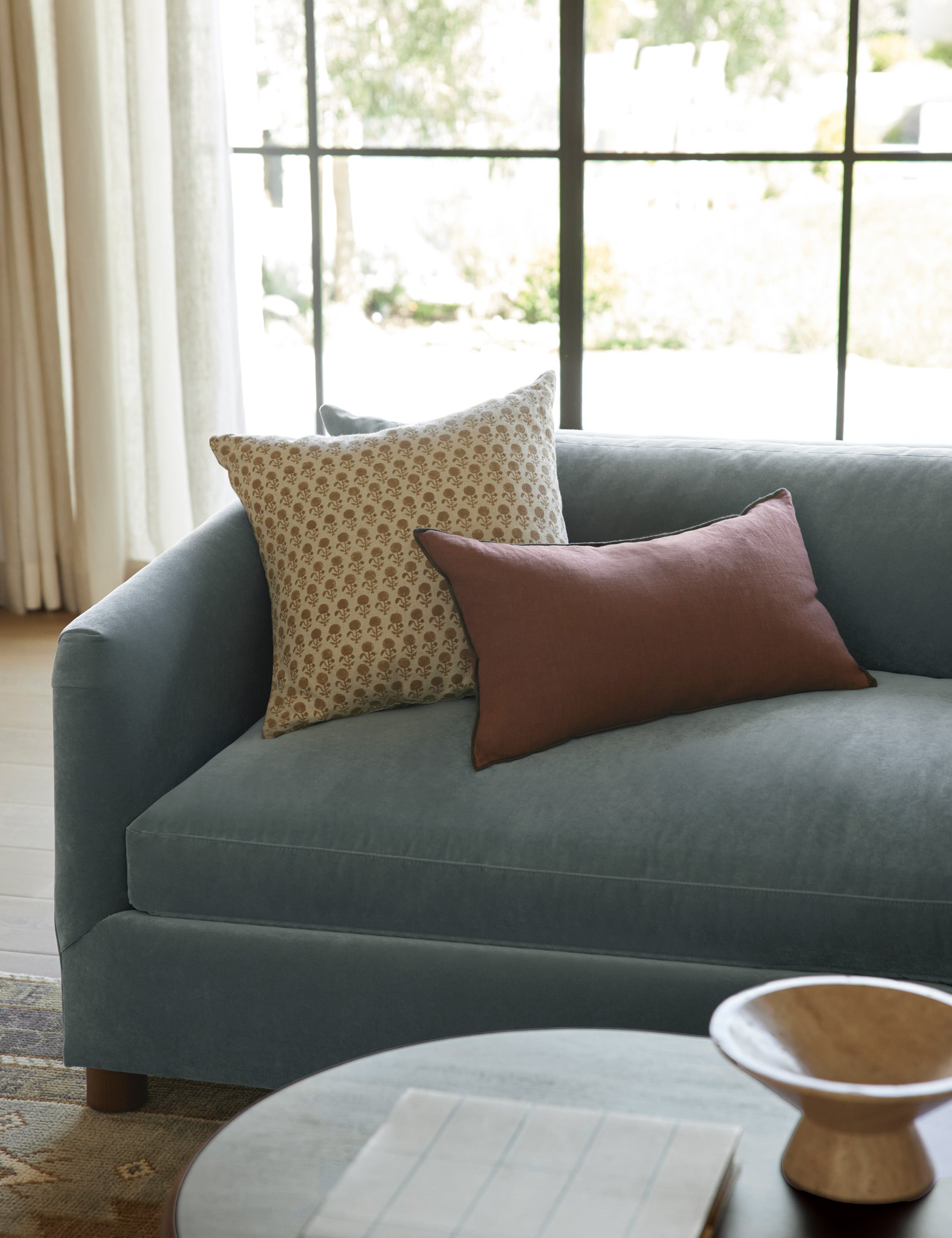 Lulu and Georgia Carys Contrast Linen Pillow - view 16