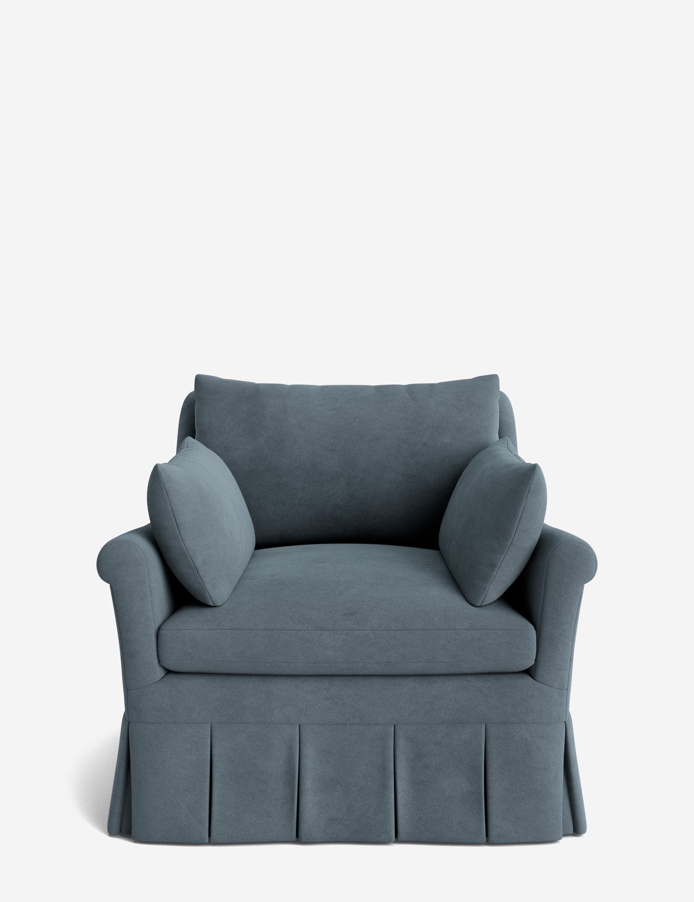 Lulu and Georgia Portola Rolled Arm Luxe Depth Pleated Chair - view 12