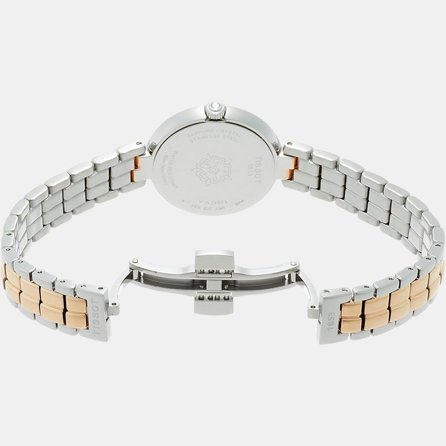 Tissot Flamingo Women Quartz White Dial Analog Stainless Steel Watch T0942102211100 - view 2