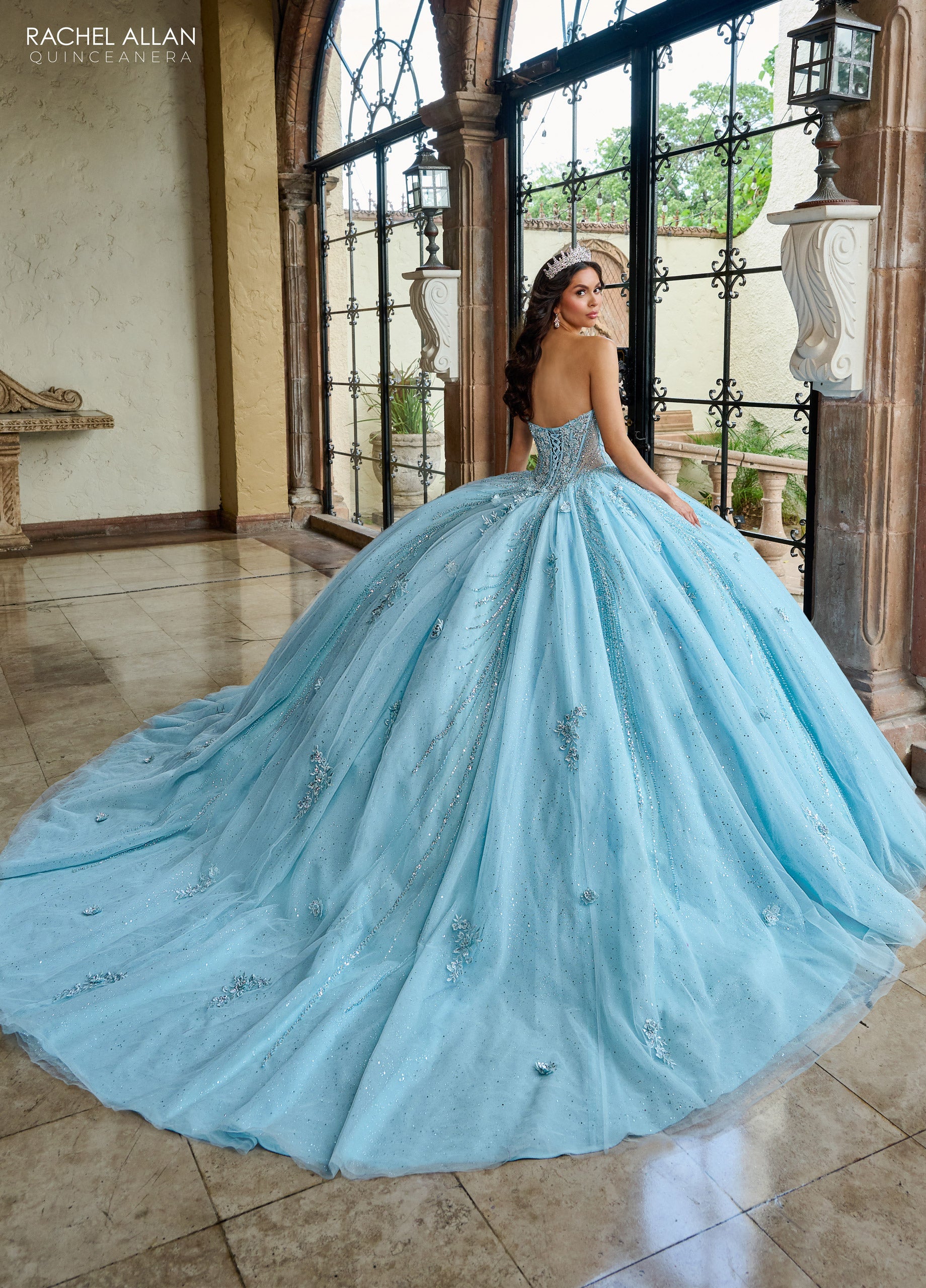 Mary's Bridal Strapless Cape Quinceanera Dress by Rachel Allan RQ1162 - view 8