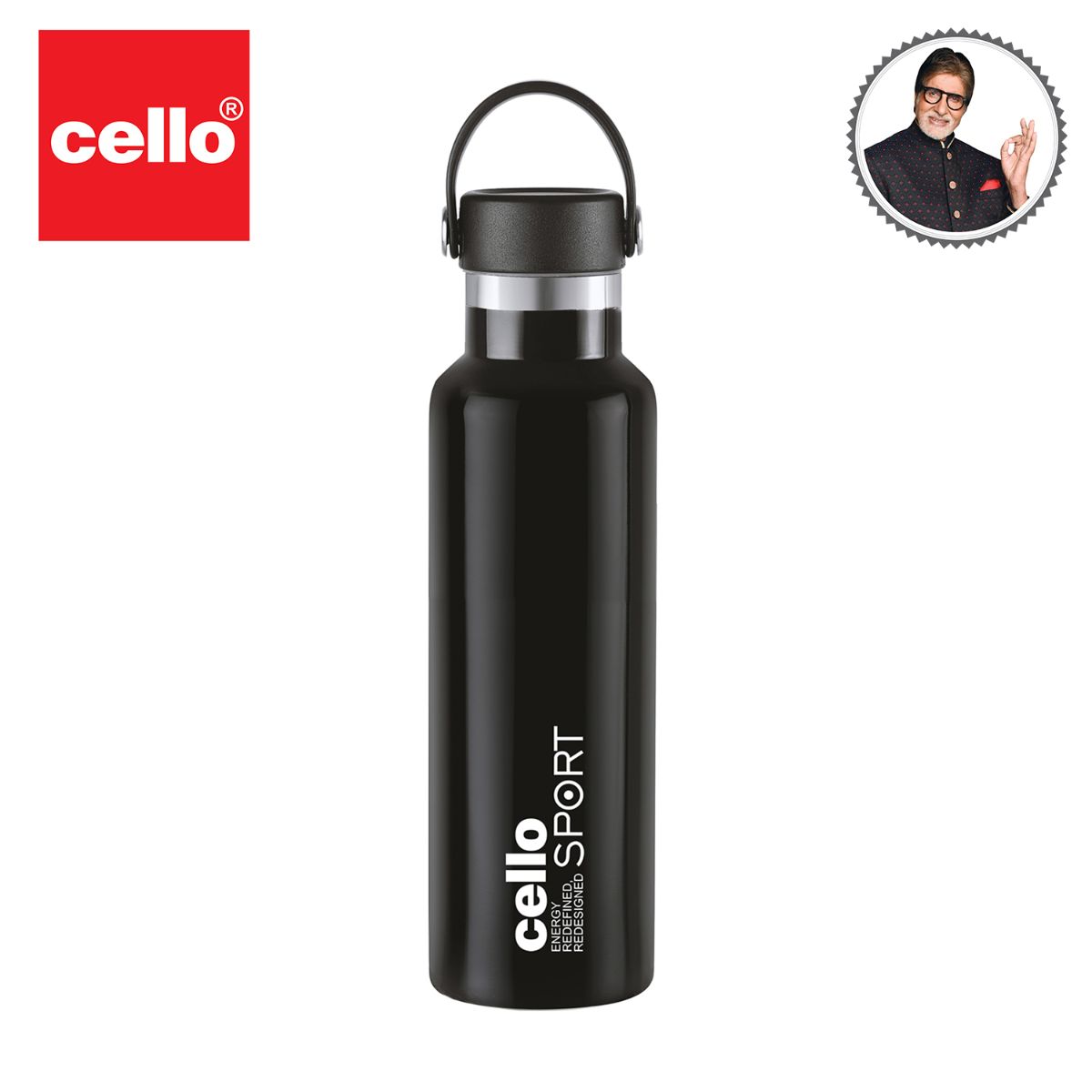 Cello Aqua Bliss Flask, Vacusteel Water Bottle, 800ml - view 31