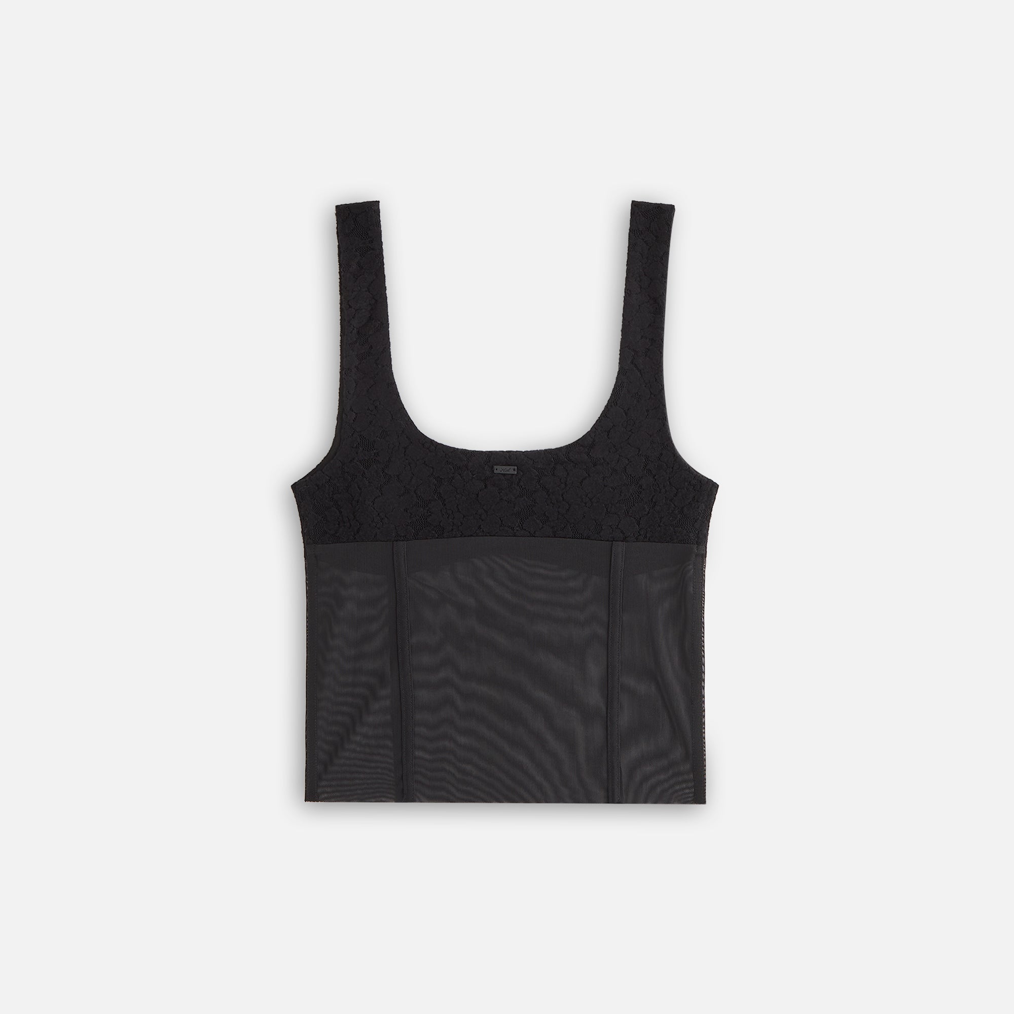 Kith Women Liyah Plush Lace Mesh Tank - Black - view 3
