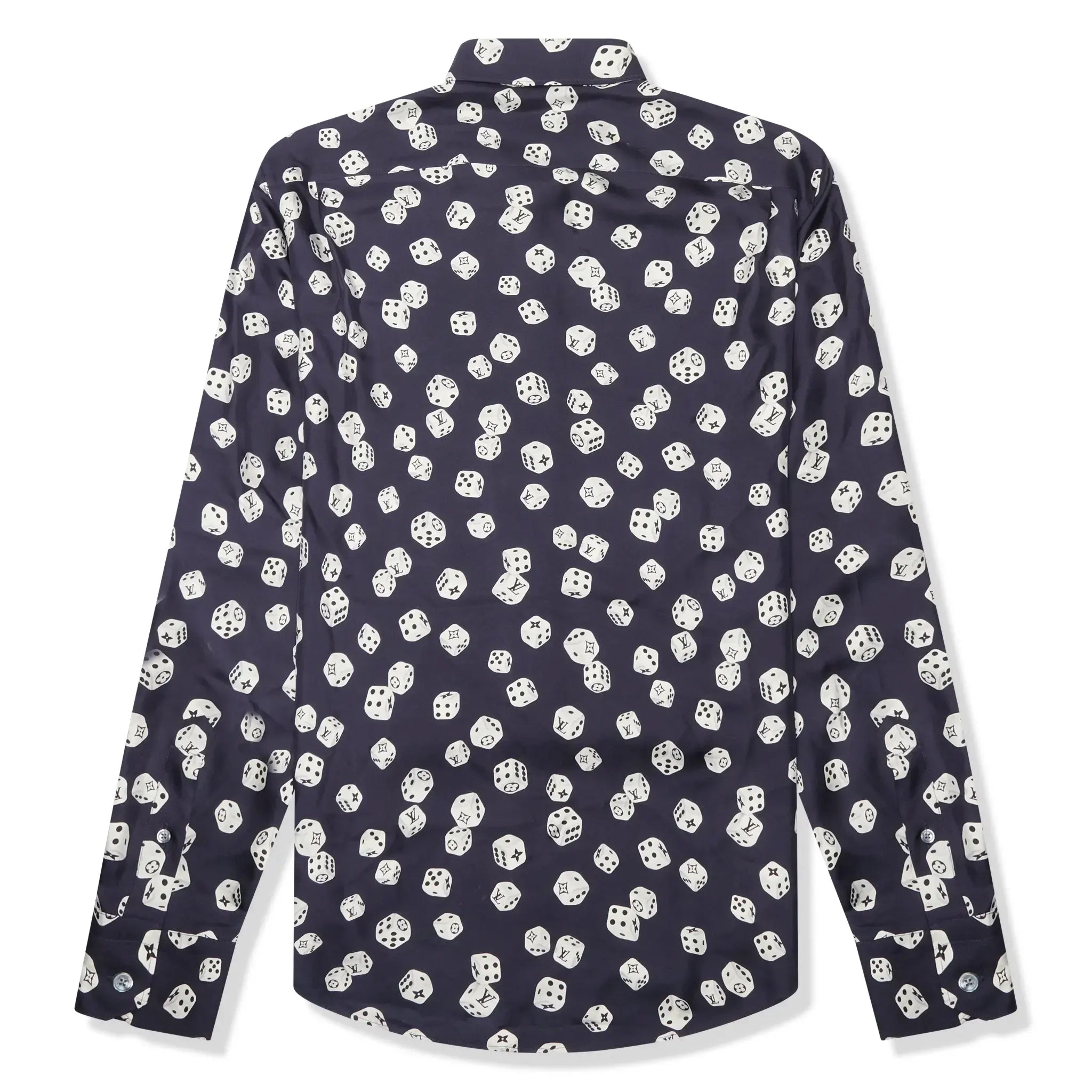 Louis Vuitton Dice Print Navy Silk Shirt – Blue - view 2