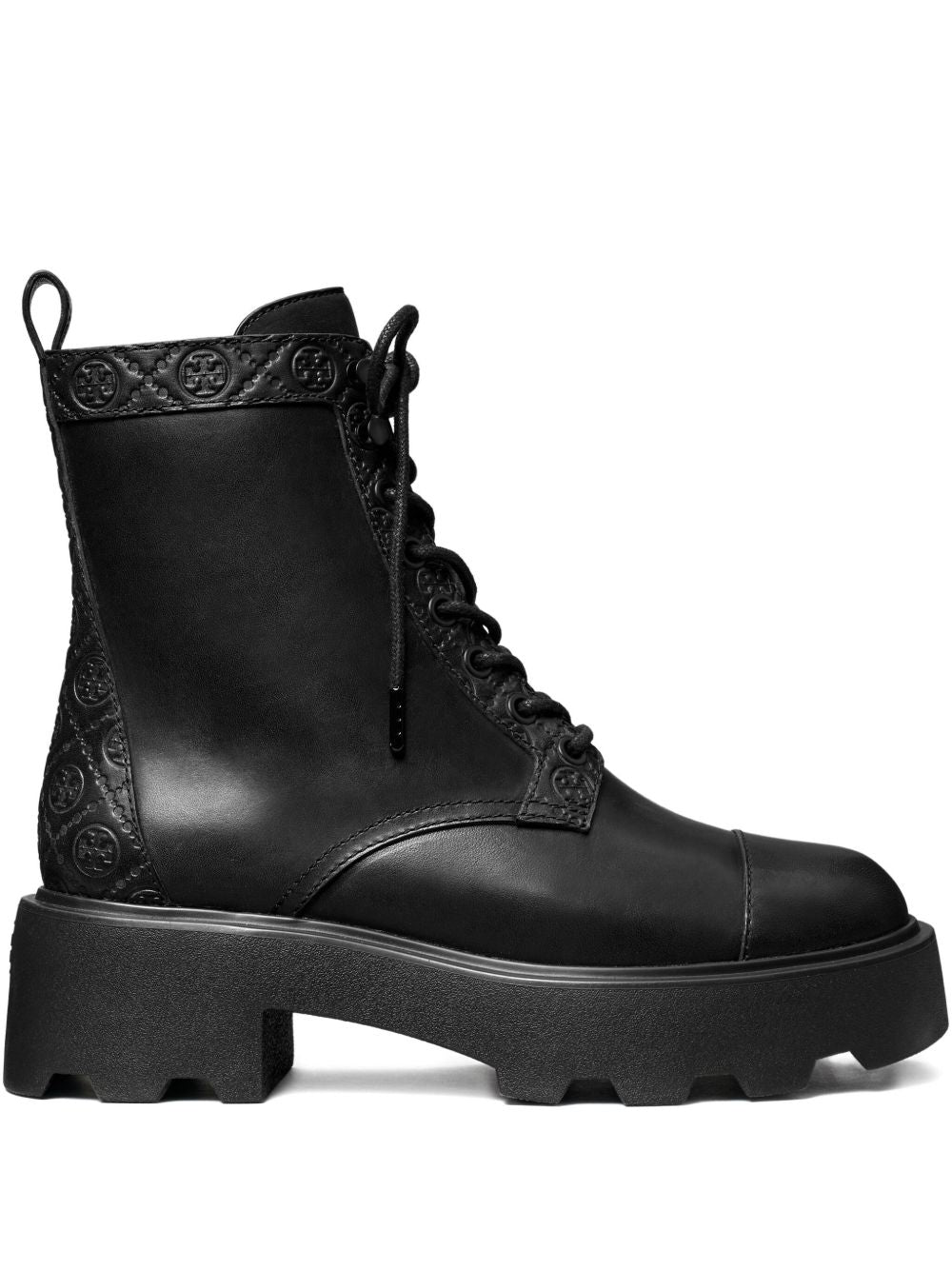 Tory Burch T MONOGRAM LUG BOOT – Leathear 100%
