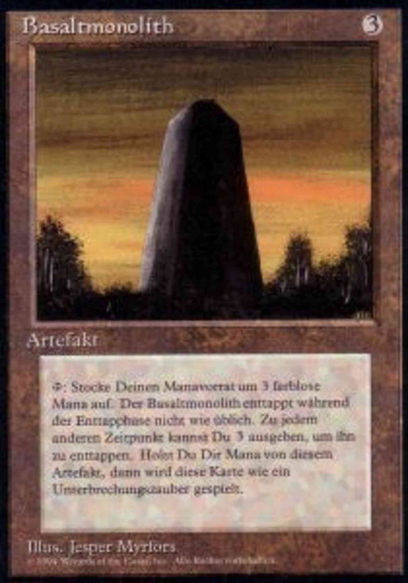 German 235 foreign – Magic Basalt Monolith - German [235] [Foreign Black Border: German] [Non-Foil]