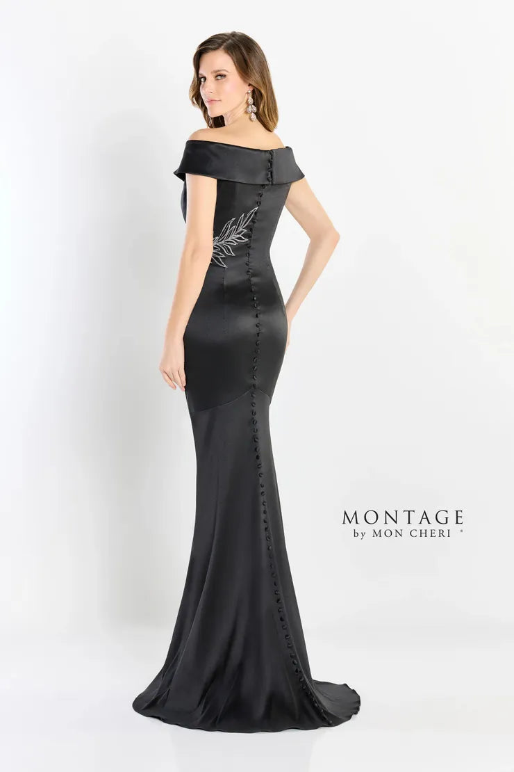 Montage M2210 Long Floral Fit Formal Evening Dress - view 2