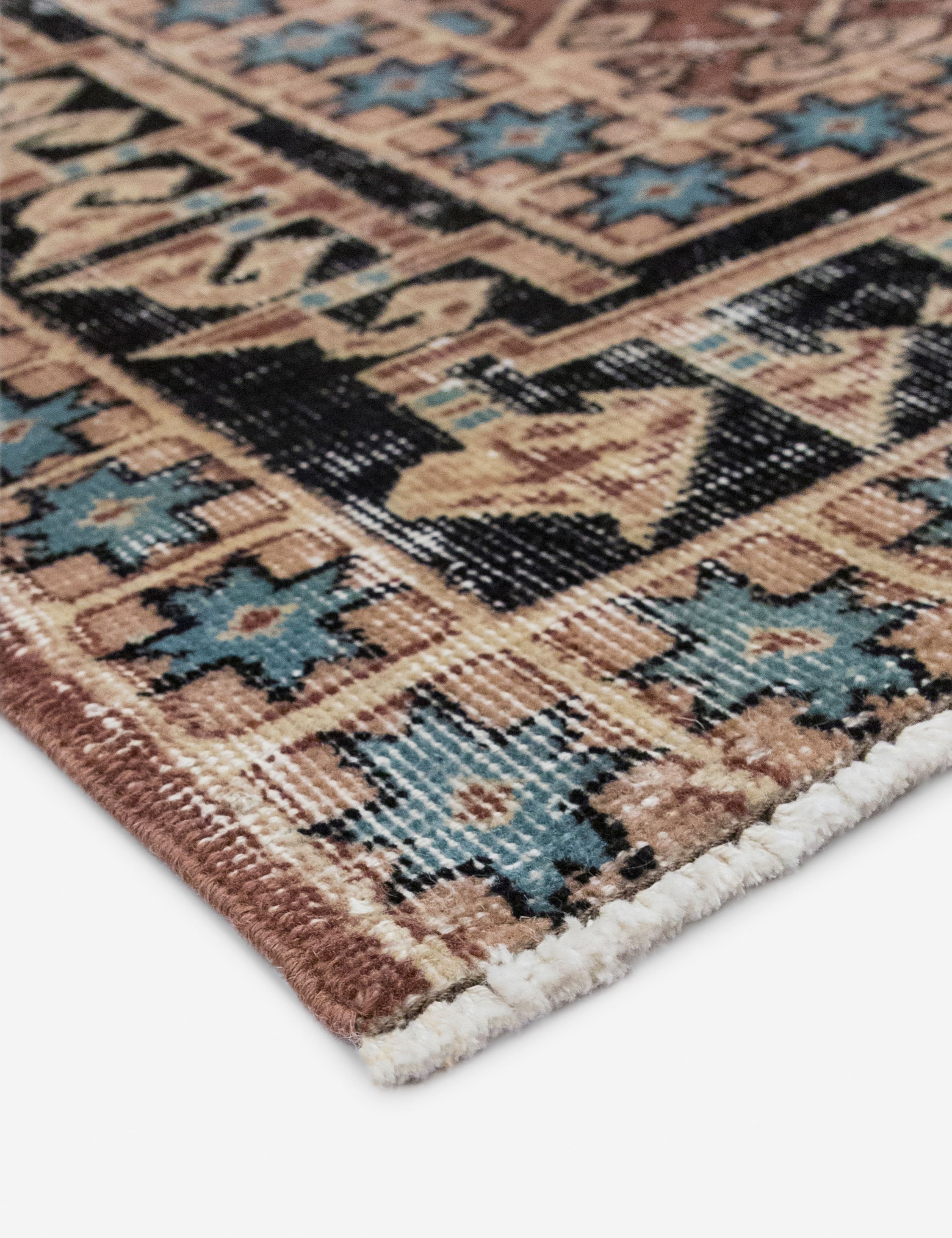 Lulu and Georgia Vintage Turkish Hand-Knotted Wool Rug No. 549, 4' x 6'9" - view 2