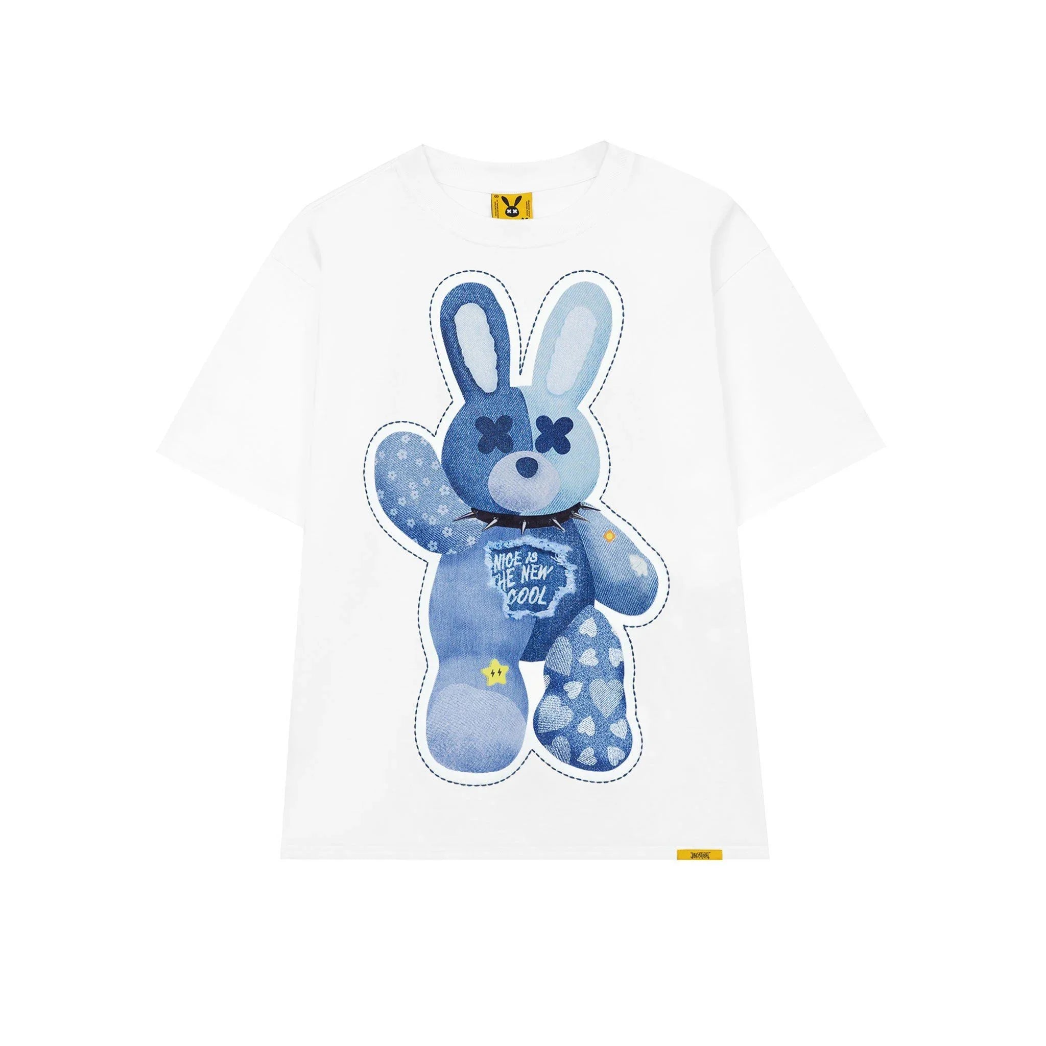 Sneaker Cafe Mumbai Bad Rabbit White Jean Rabbit Tee