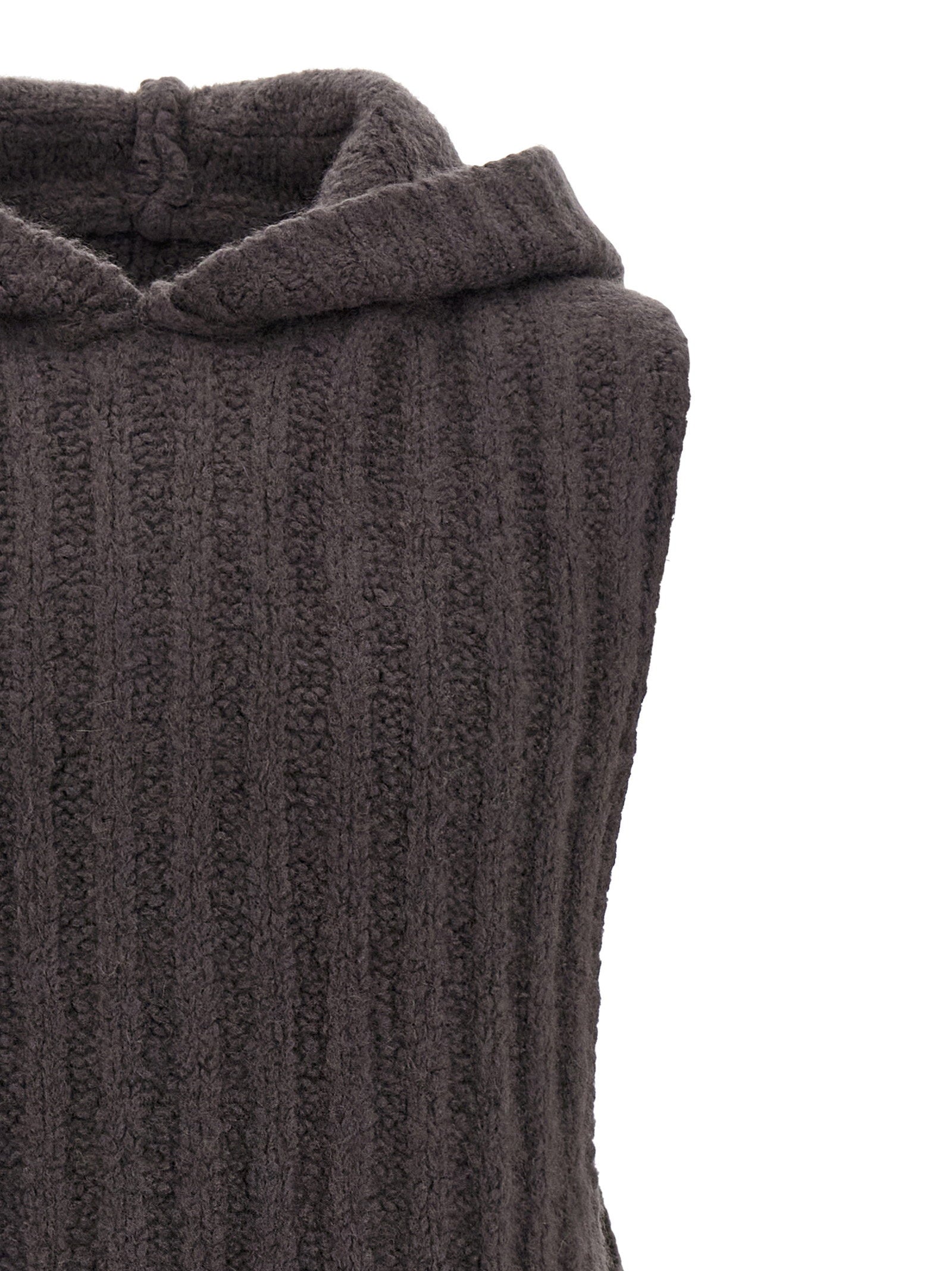 Rick Owens Hooded Tank Top – 90% cachemire 10% silk - view 3