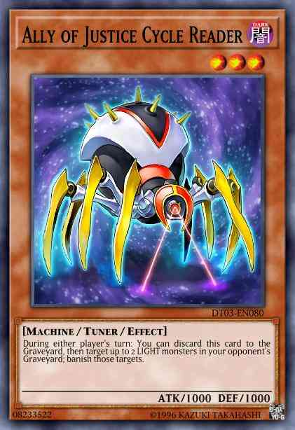 Yu-Gi-Oh! Ally of Justice Cycle Reader - HA03-EN052 - Super Rare - 1st Edition