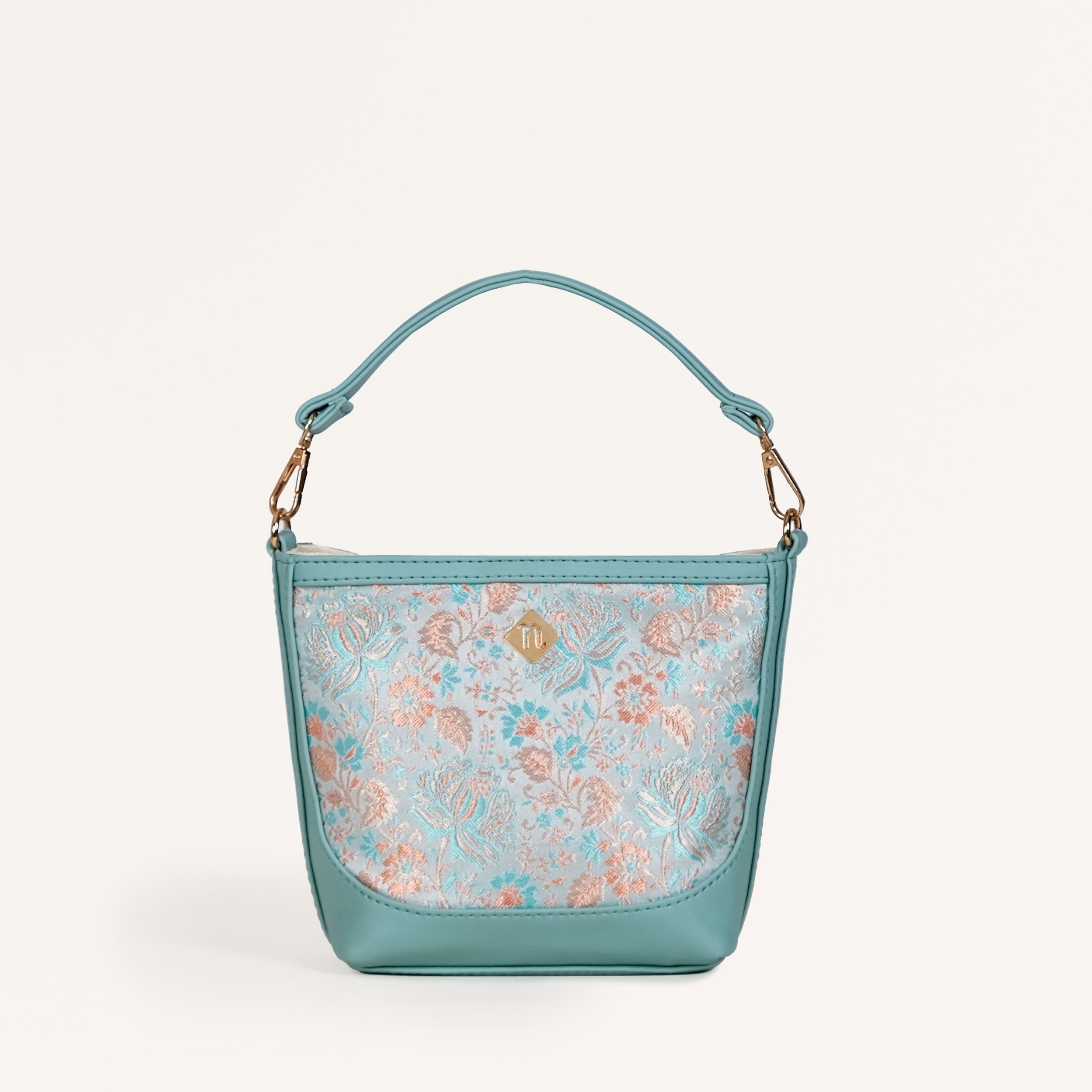 Nestasia Eden Structured Bucket Bag Mint