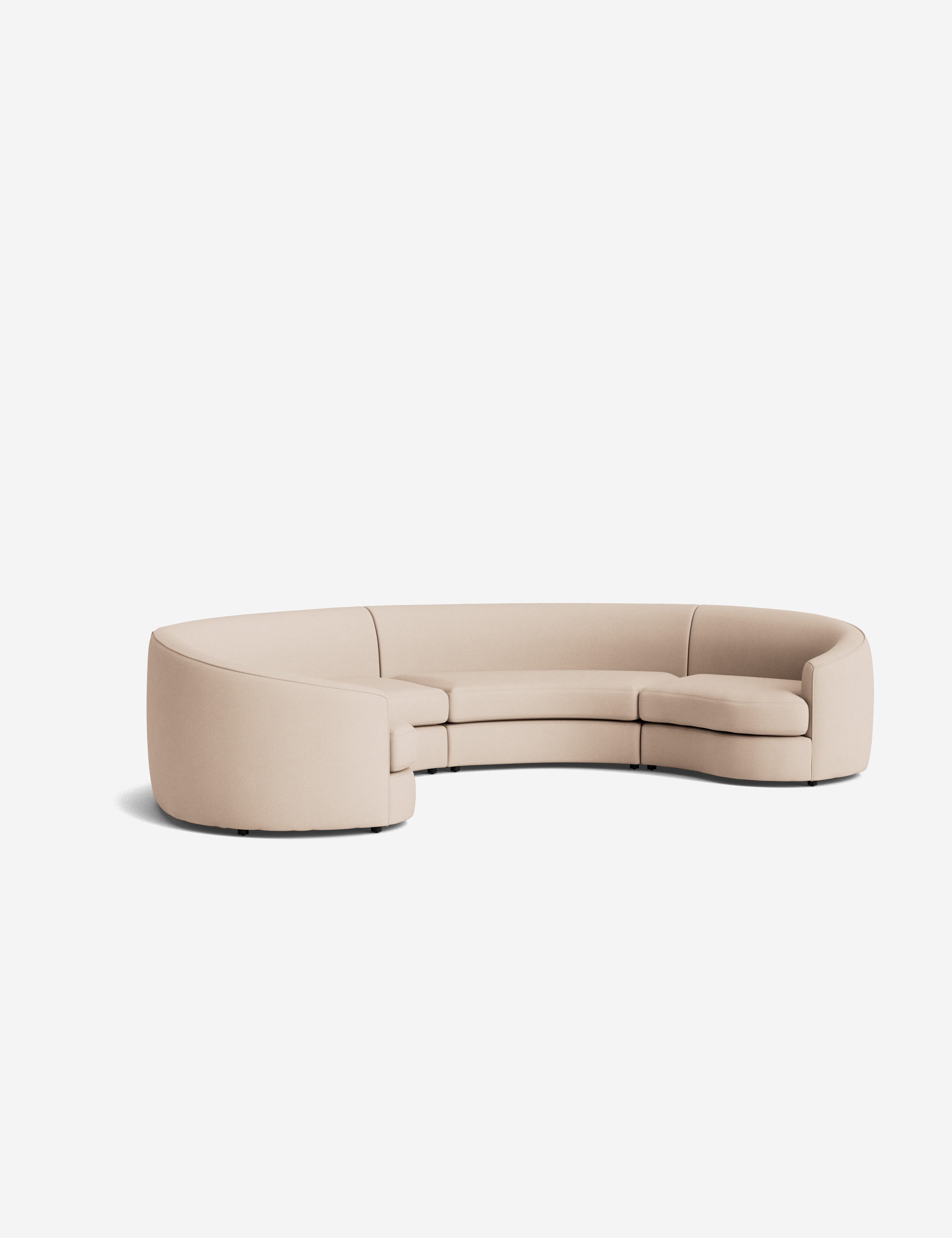 Lulu and Georgia Imada Modular Curved Sectional Sofa - view 168