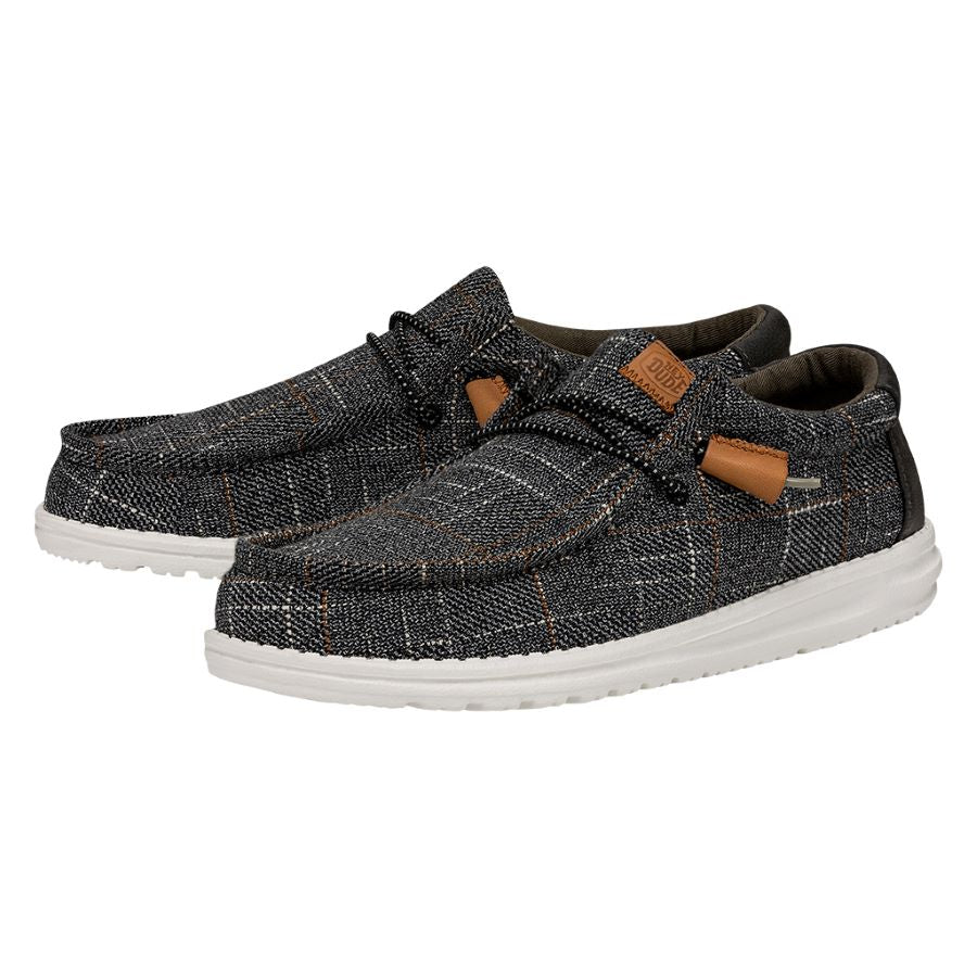 HEYDUDE shoes Wally Plaid - Grey – Men's - view 2