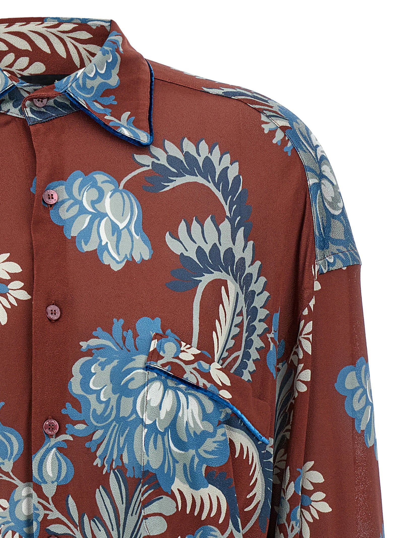 Etro Floral Foliage Shirt – 100% viscose - view 3