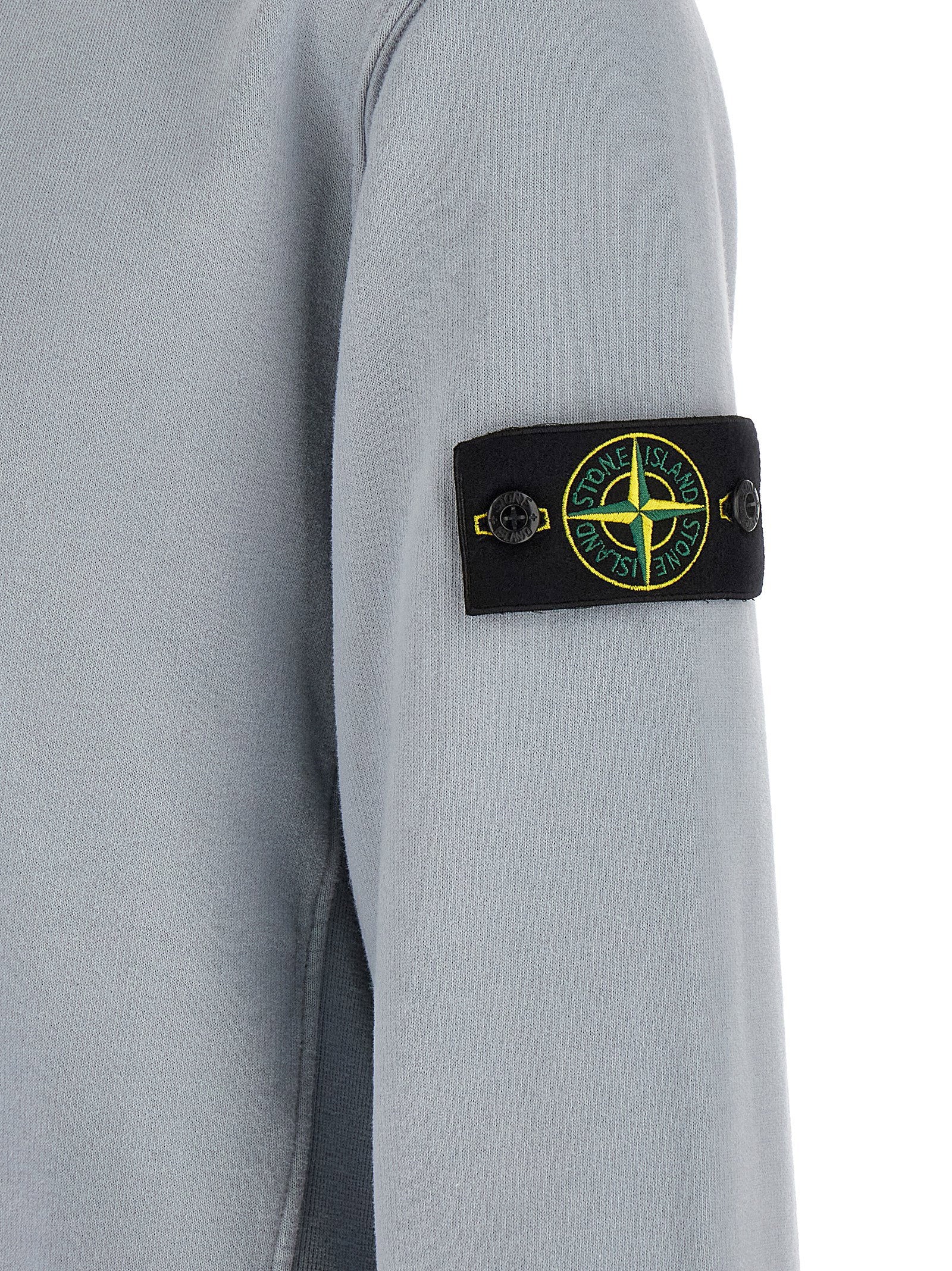 Badge Stone Island Sweatshirt – 98% cotton, 2% elastane - view 5