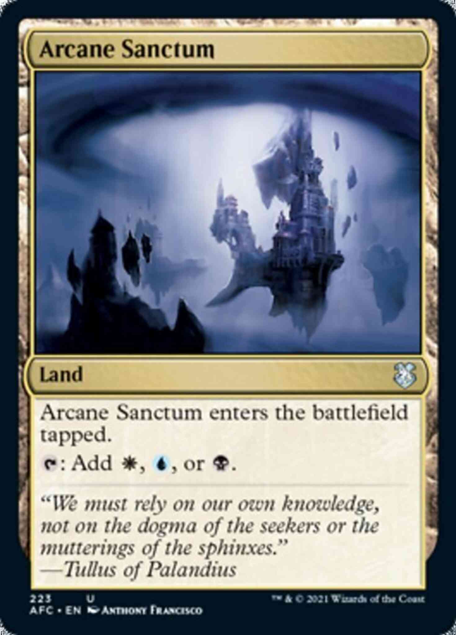Arcane sanctum 223 – Magic Arcane Sanctum [223] [Adventures in the Forgotten Realms Commander] [Non-Foil]