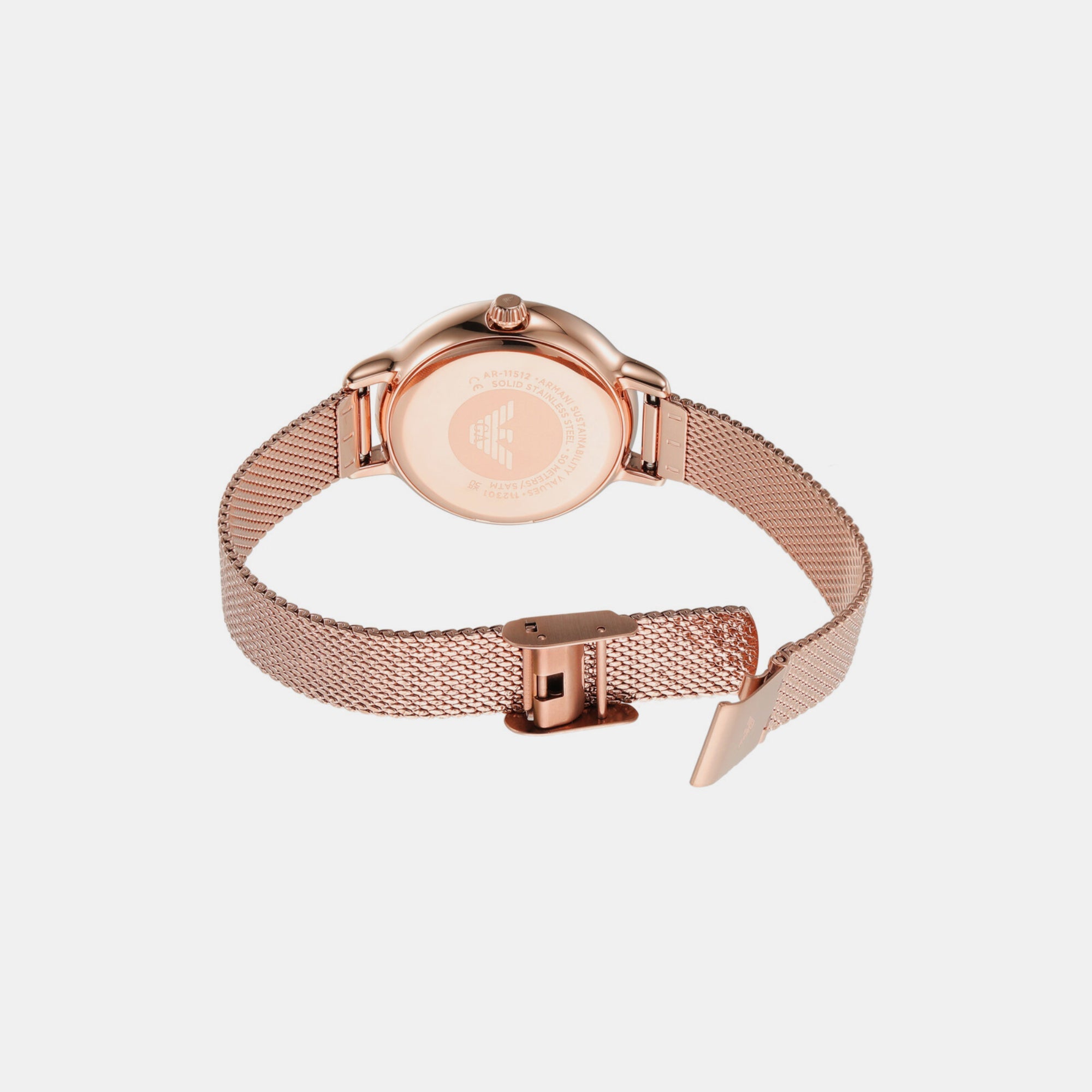 Emporio Armani cleo Women Quartz Rose Gold Dial Analog Stainless Steel Watch AR11512 - view 2