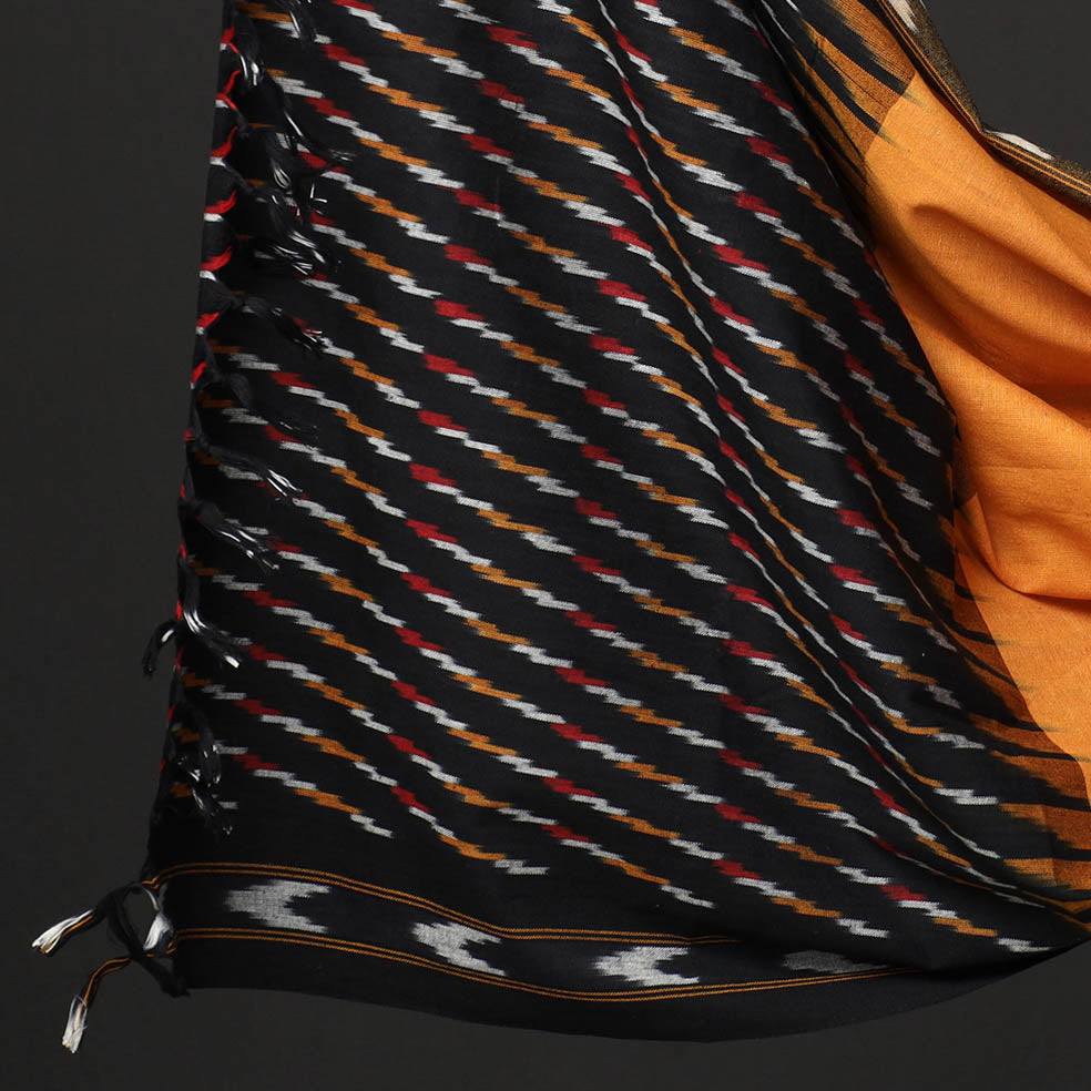 SOUTH KARGHA Black - 3pc Pochampally Ikat Weave Cotton Suit Material Set - view 4