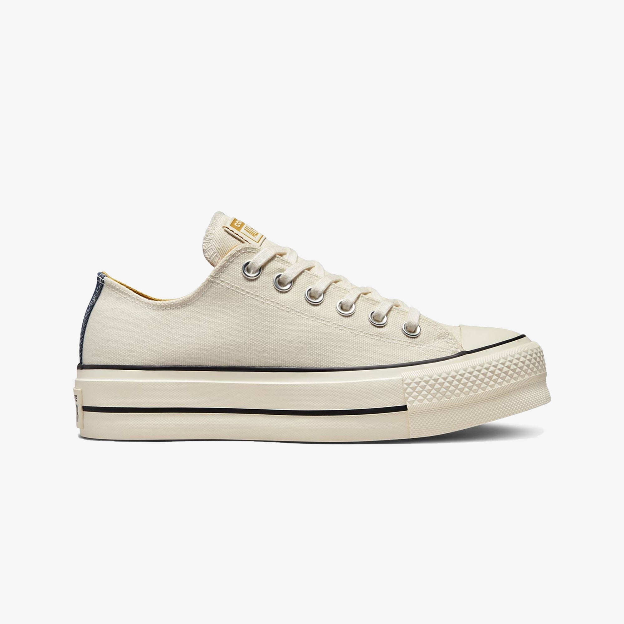 Converse | CHUCK TAYLOR ALL STAR LIFT DENIM FASHION LOW TOP EGRET 'WHITE' - view 4