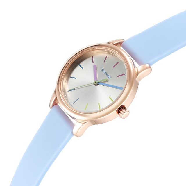 Sonata Splash Silver Dial & Plastic Strap - view 2