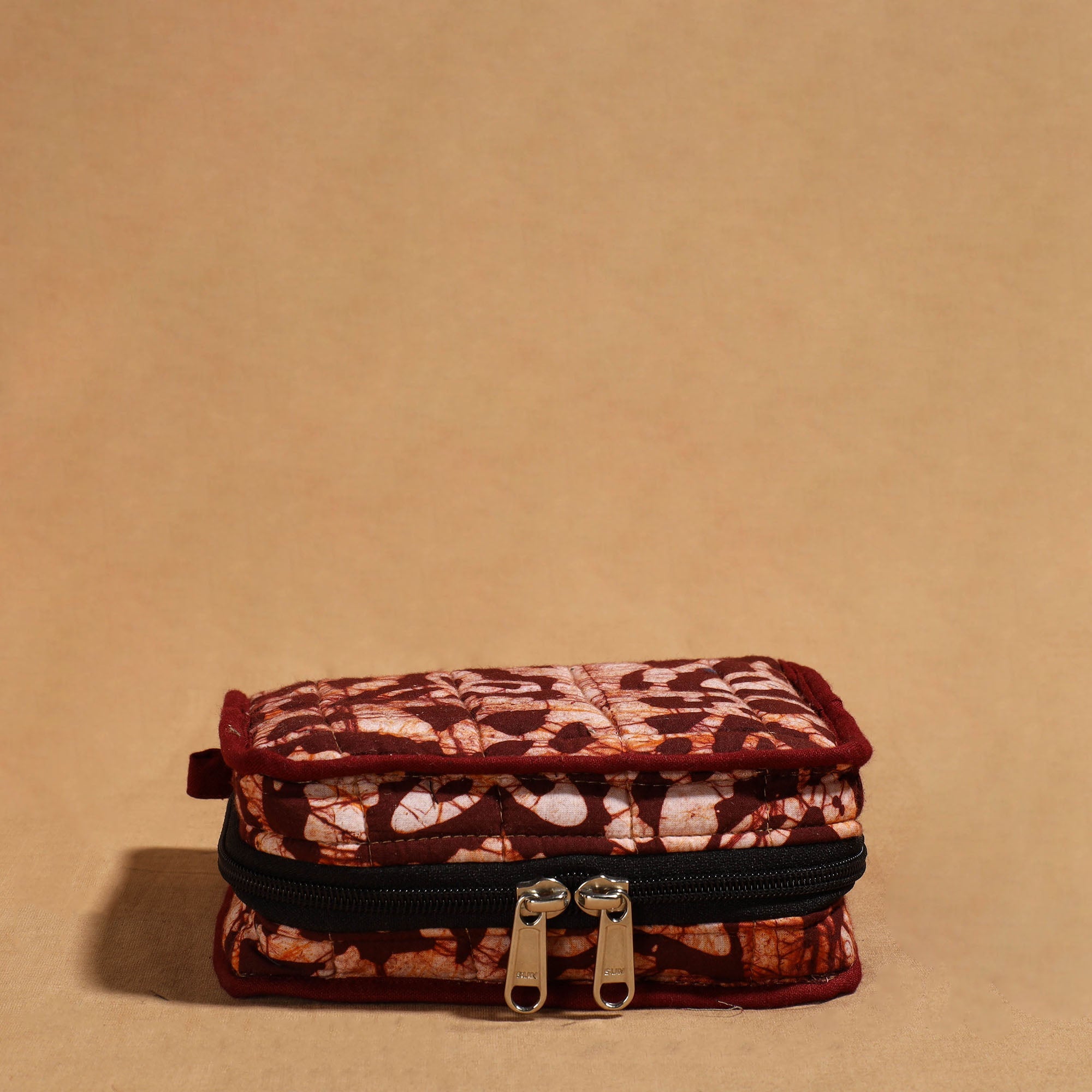 NOORI BAZAR Brown - Handmade 4 Pockets Cotton Jewelry Bag 26