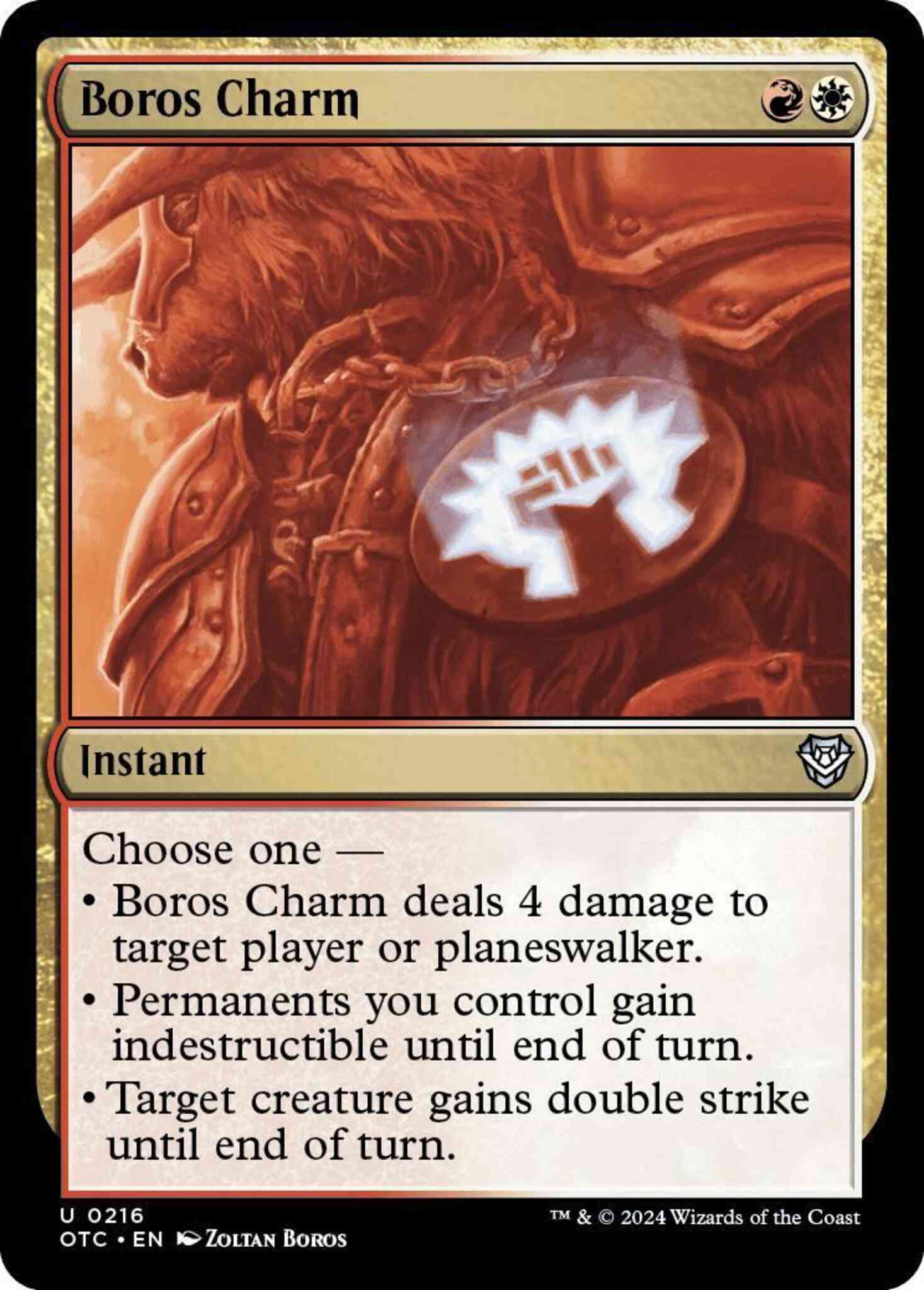 Boros charm 216 – Magic Boros Charm [216] [Outlaws of Thunder Junction: Commander] [Non-Foil]