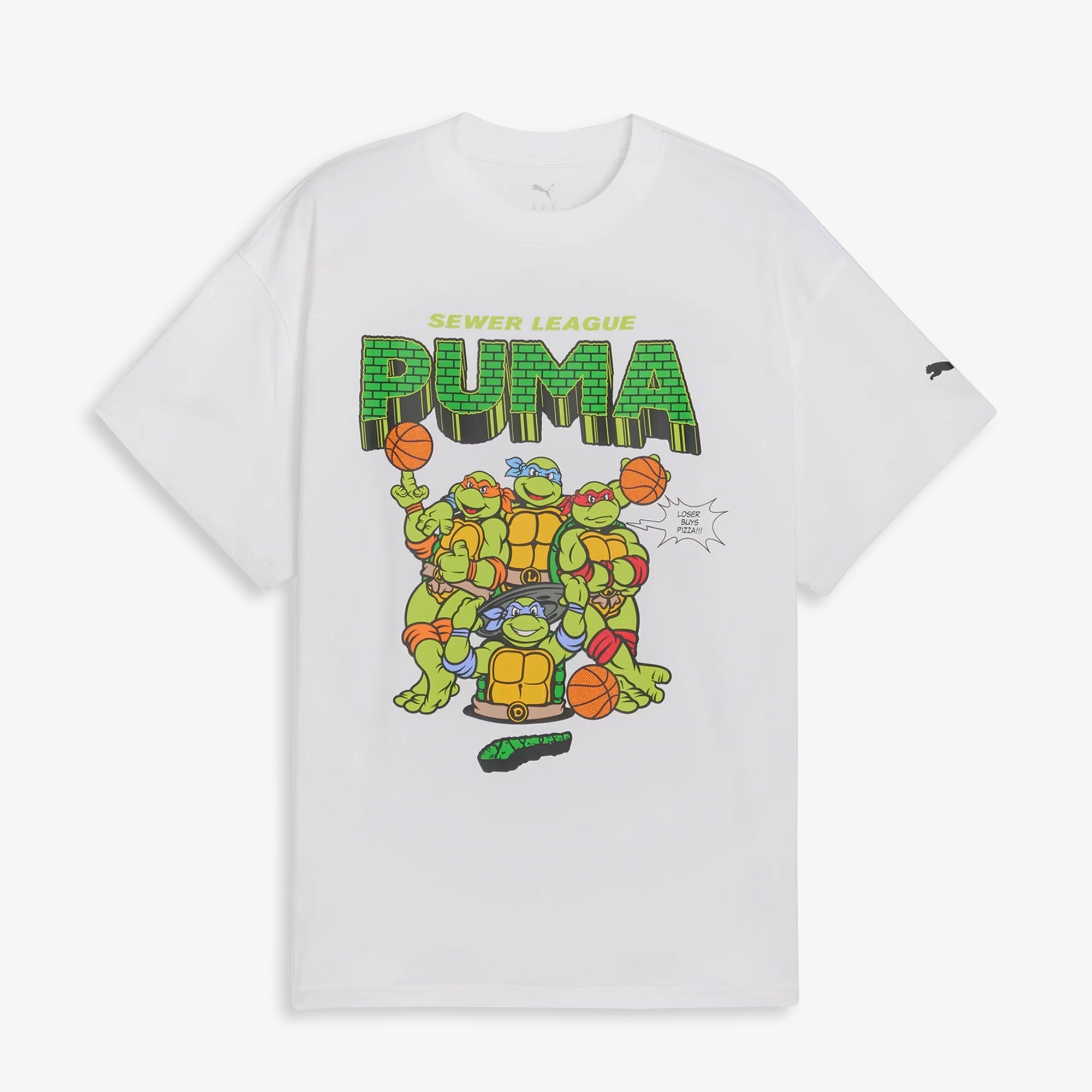 PUMA | x TMNT TEE { WHITE