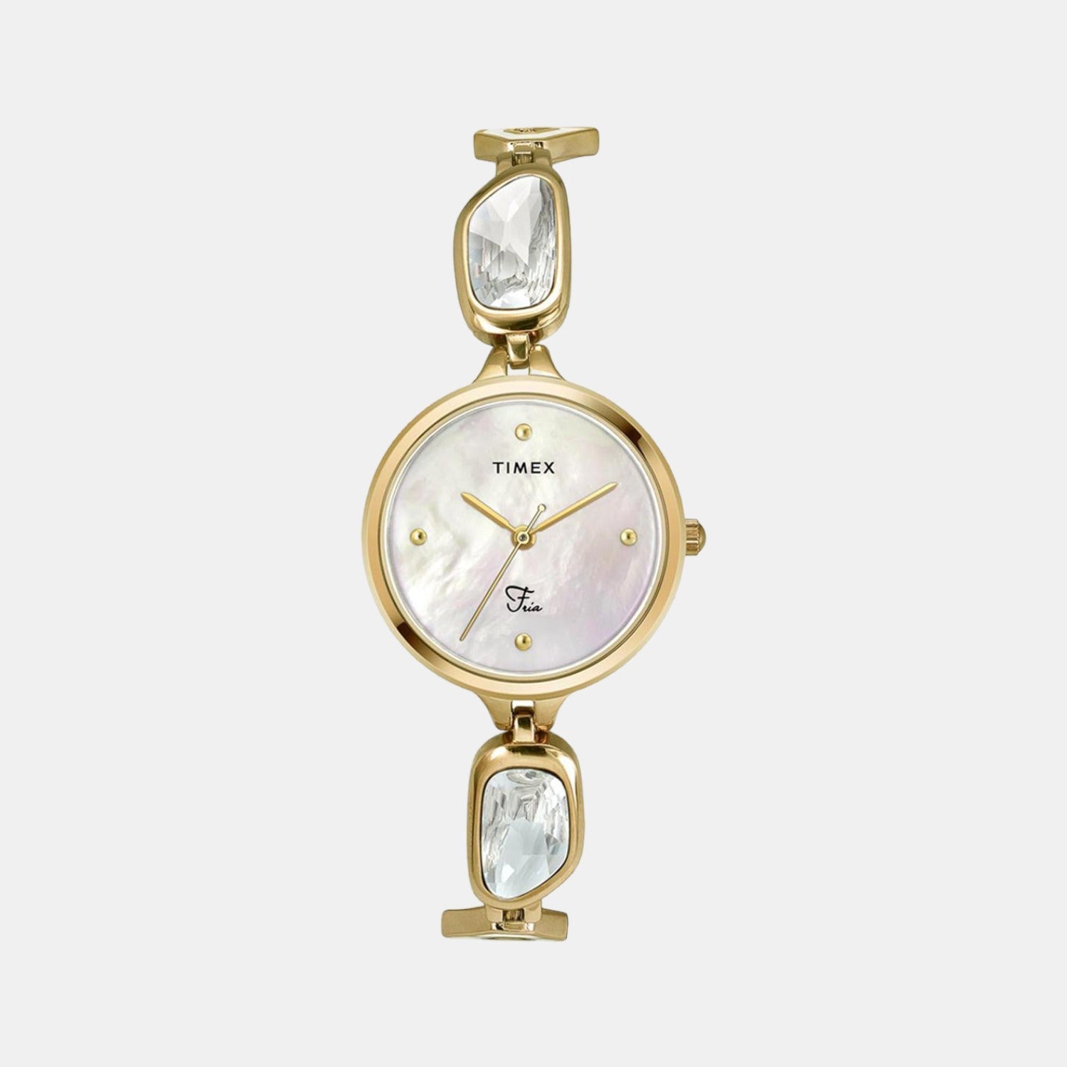 Timex Fria Women Quartz Two Tone Dial Analog Stainless Steel Watch TWEL15900