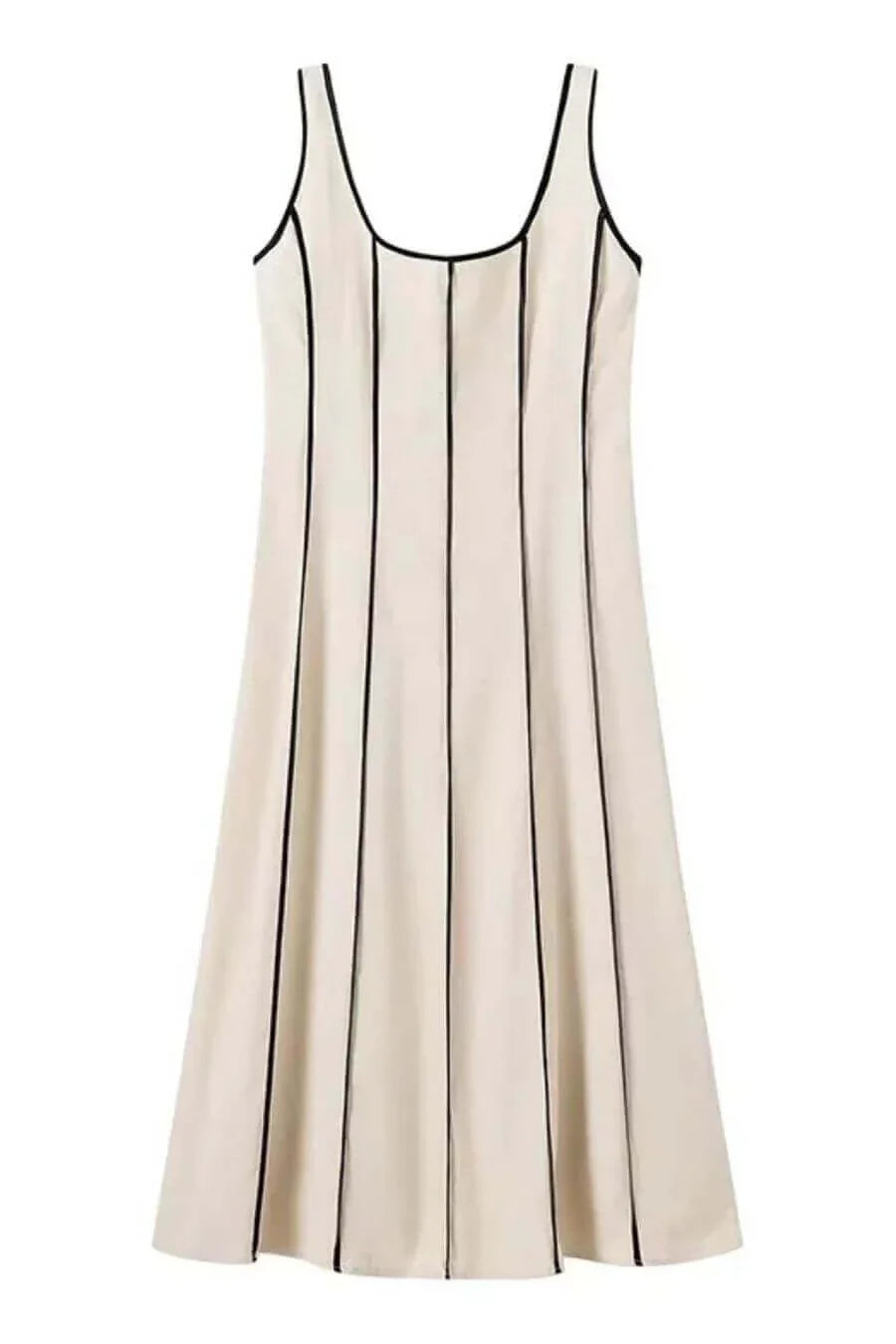 Alamode By Akanksha Harret Breezy Summer Dress in Beige - view 2