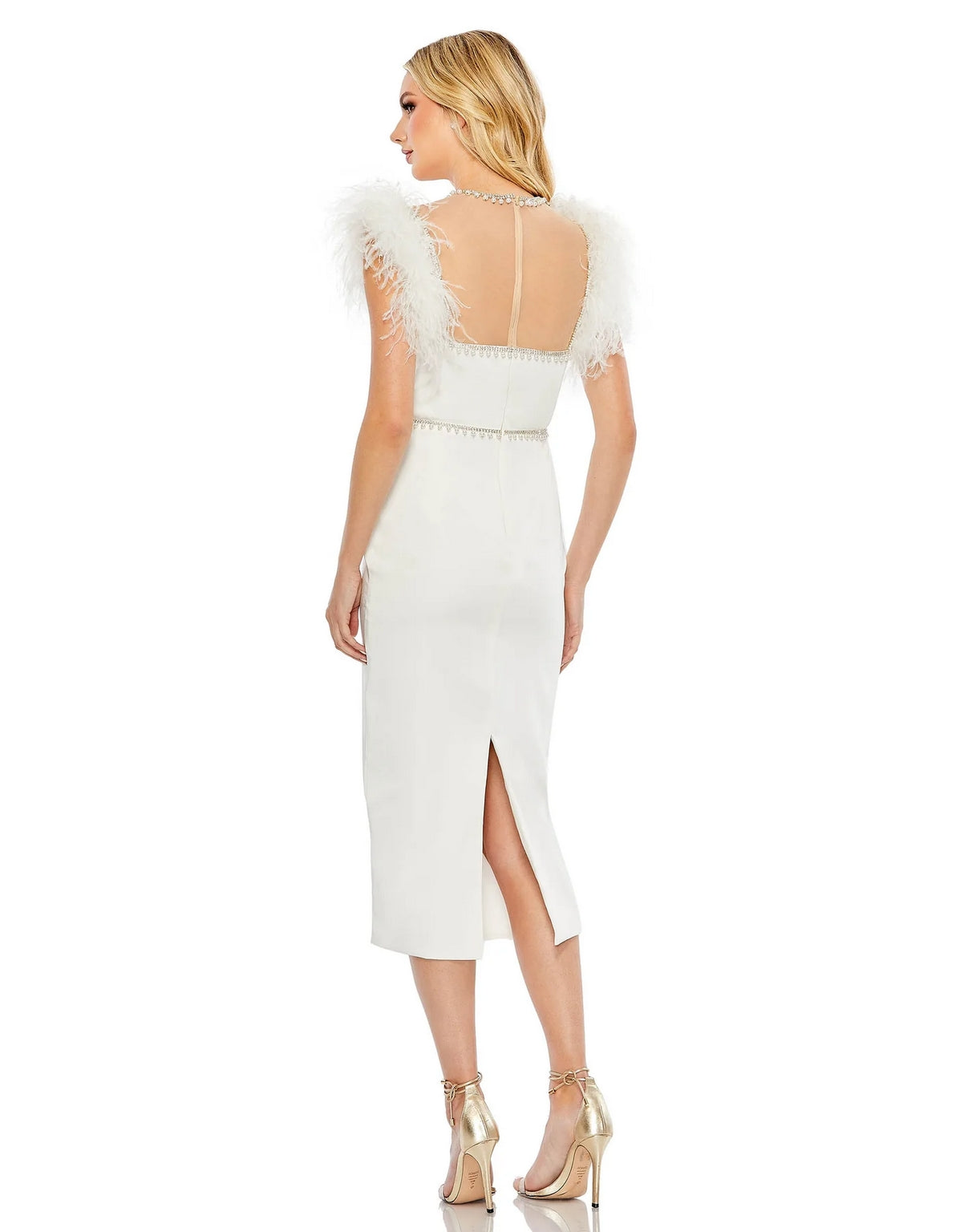 Mac Duggal 11438 White 10 Sale - view 2