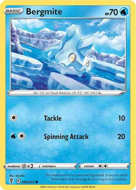 Common swsh7-044 non-holo – Pokémon Bergmite - 044/203 - Common [swsh7-044] [Non-Holo]