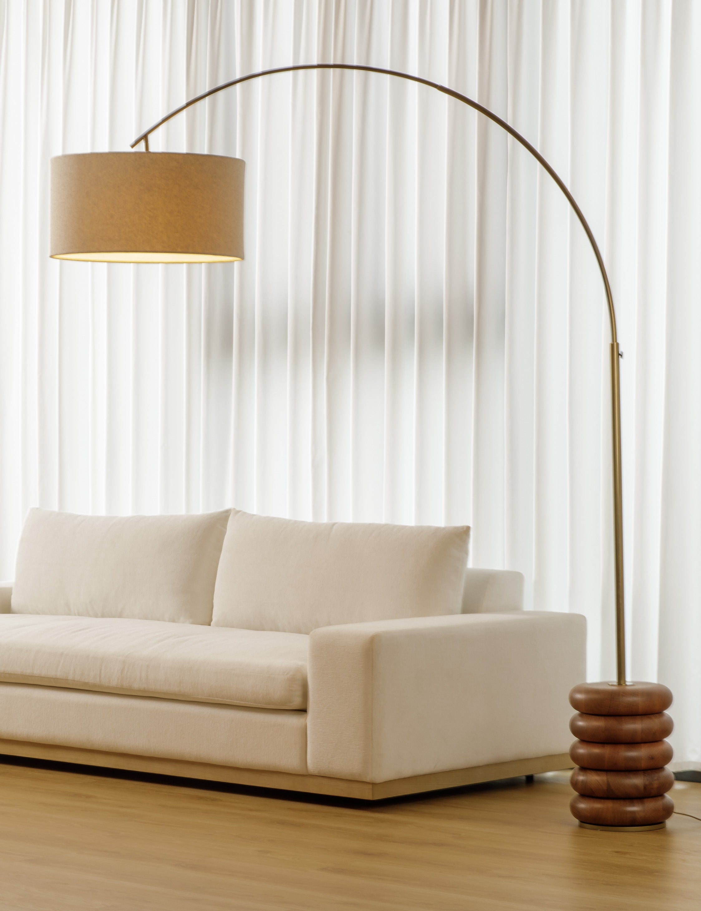 Lulu and Georgia Linus Arc Floor Lamp - view 4