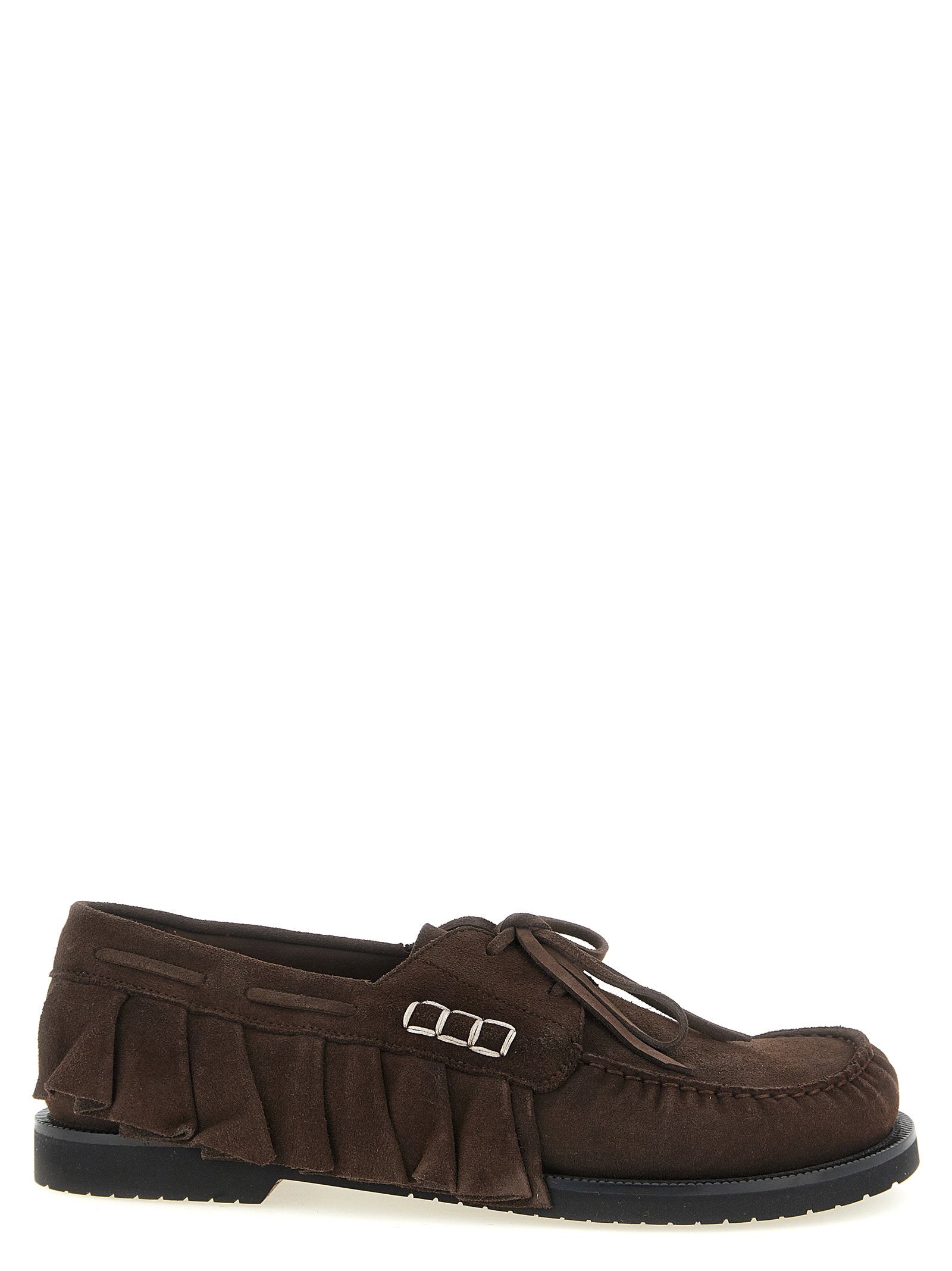 J.w.anderson Suede Volant Boat Shoe – 100% cow suede