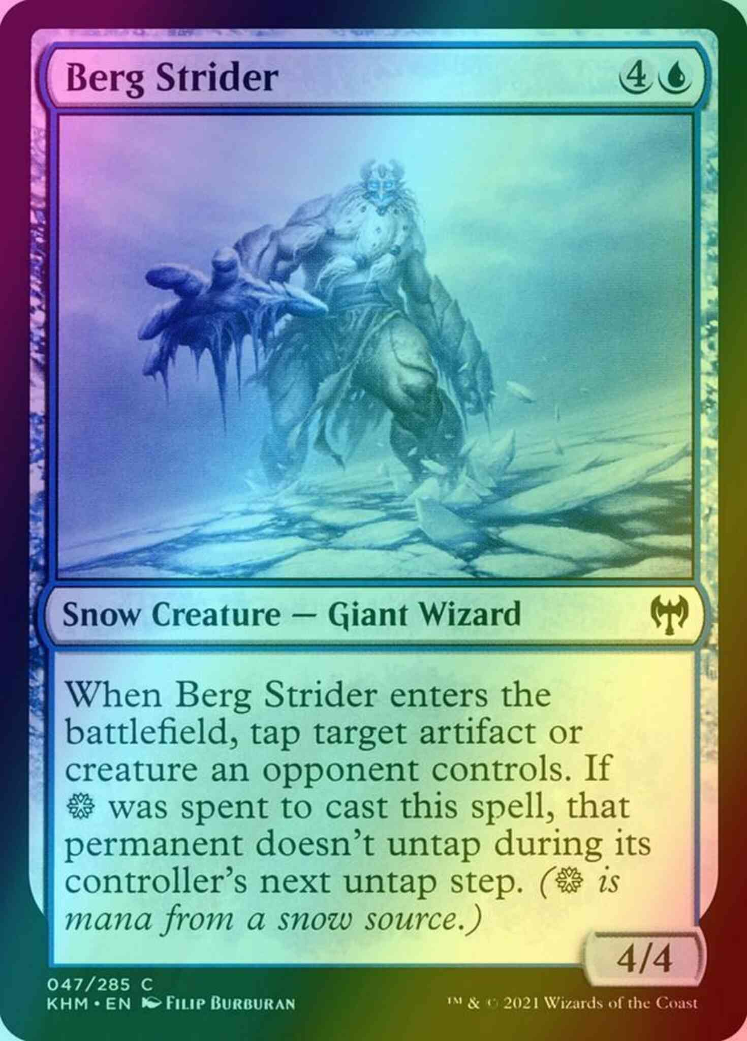 Berg strider 47 – Magic Berg Strider [47] [Kaldheim] [Foil]