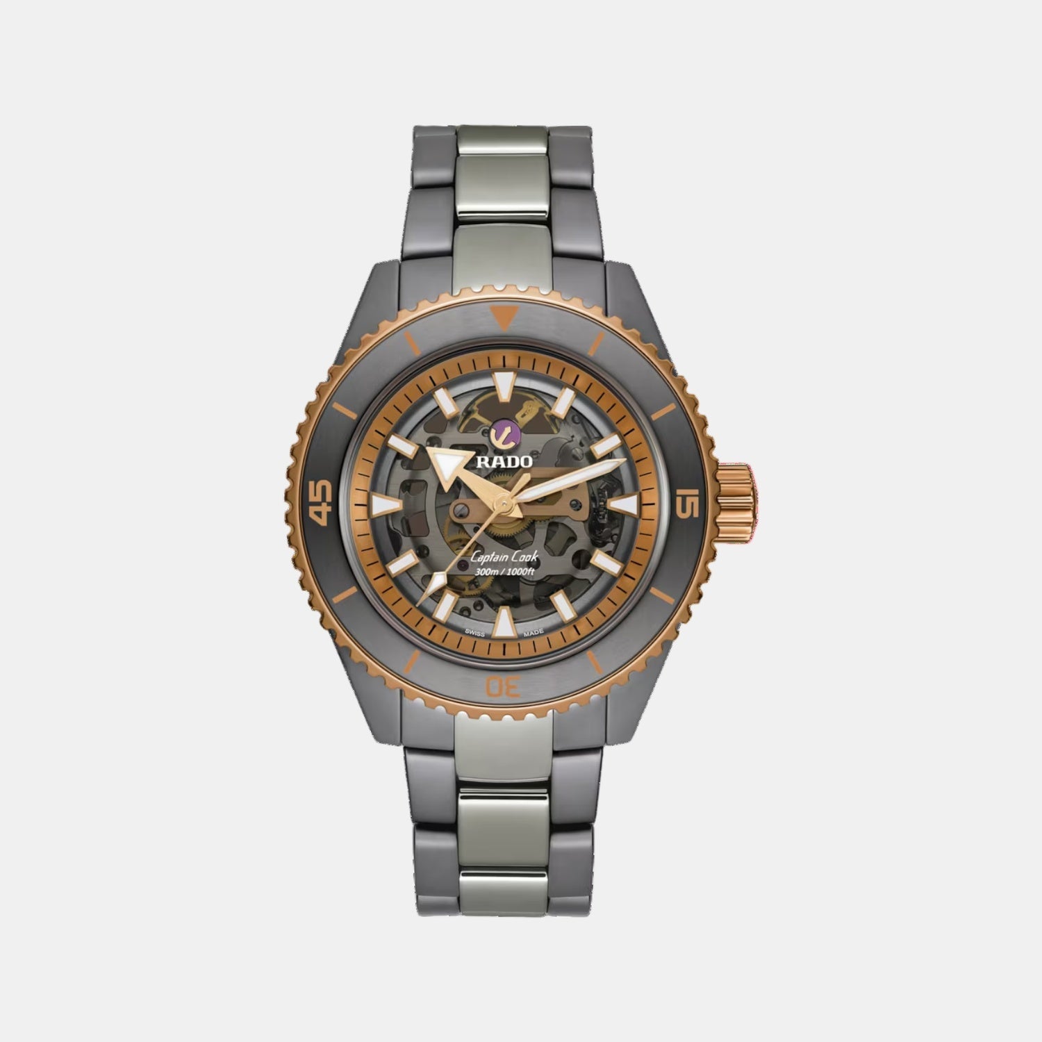 Rado Captain Cook Men Automatic Grey Dial Analog Ceramic Watch R32148162