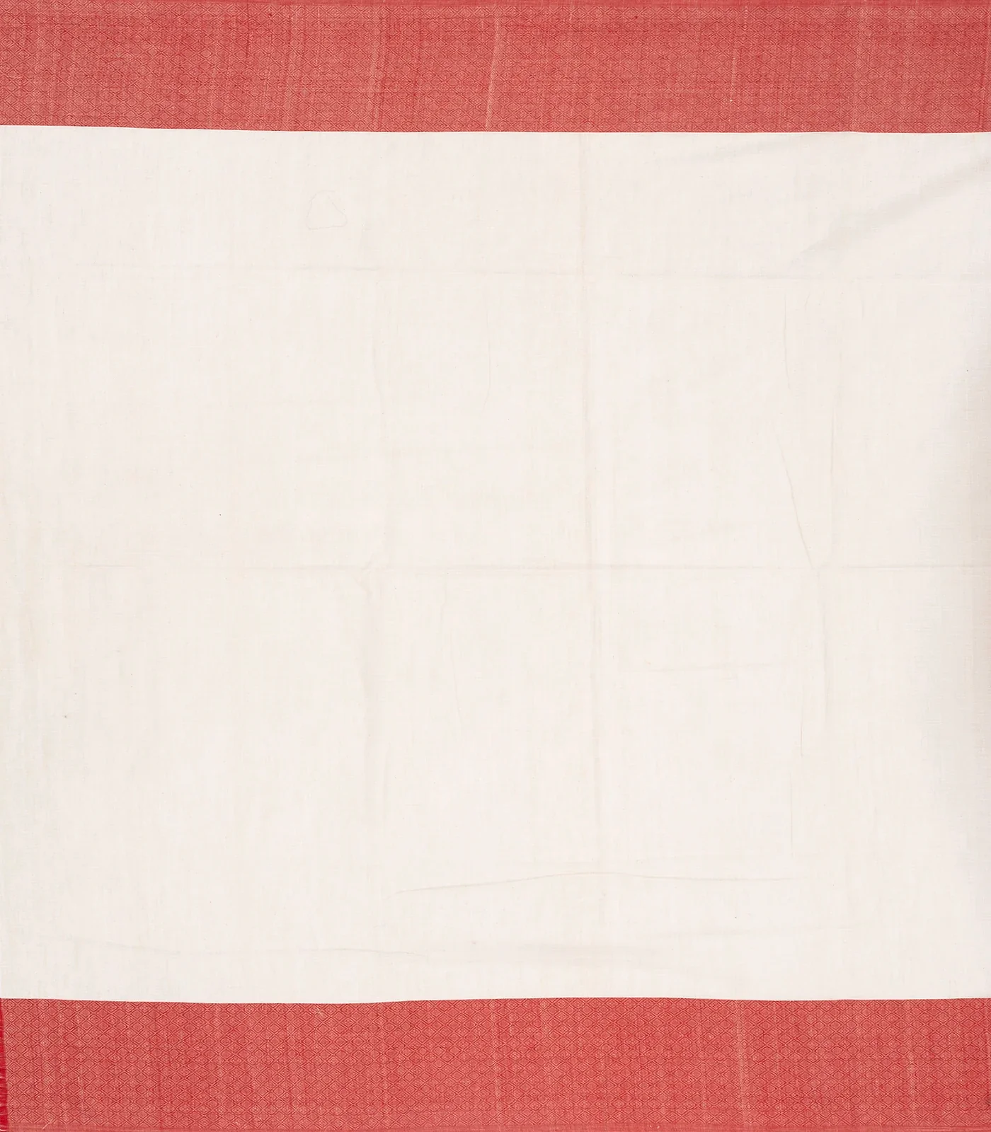 RmKV Off White Handloom Bengal Cotton Saree With Contrast Border - view 4