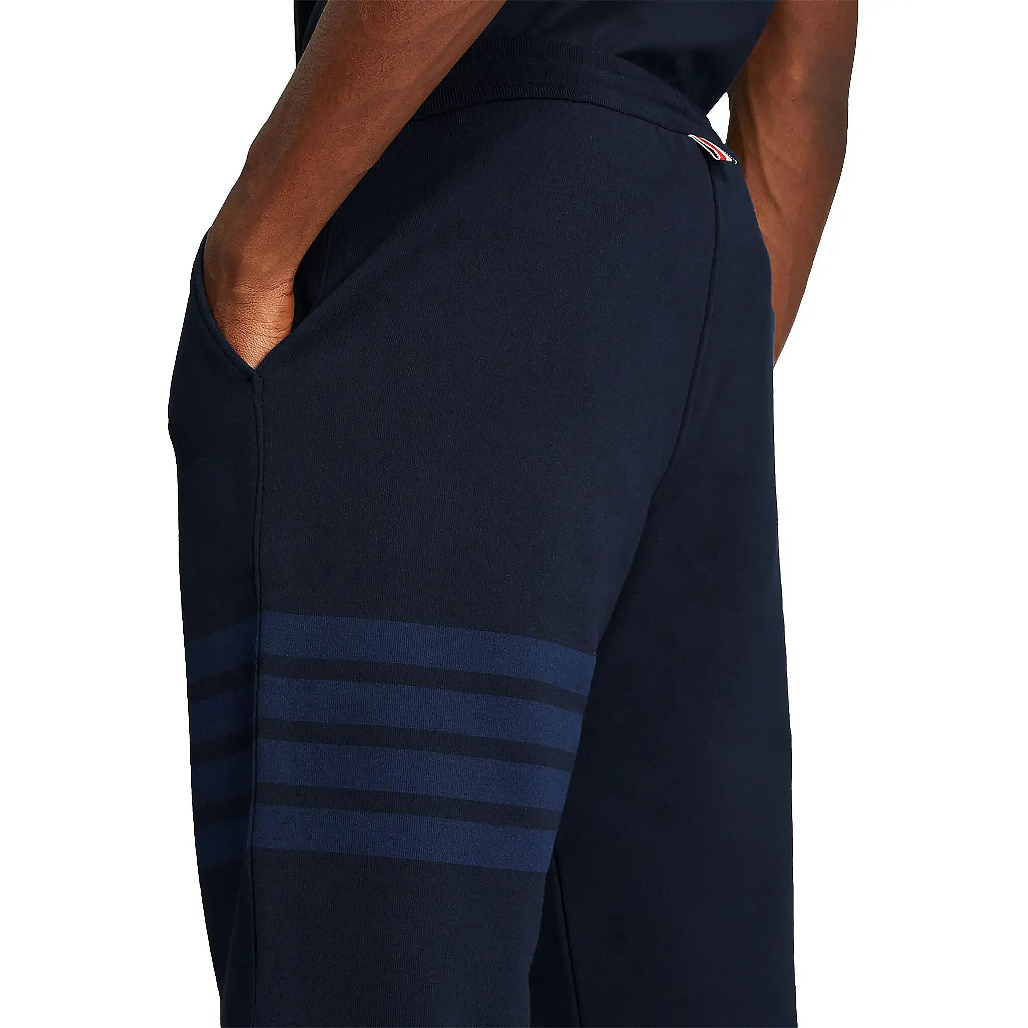 Thom Browne Classic Loopback 4-Bar Blue Sweatpants - view 5