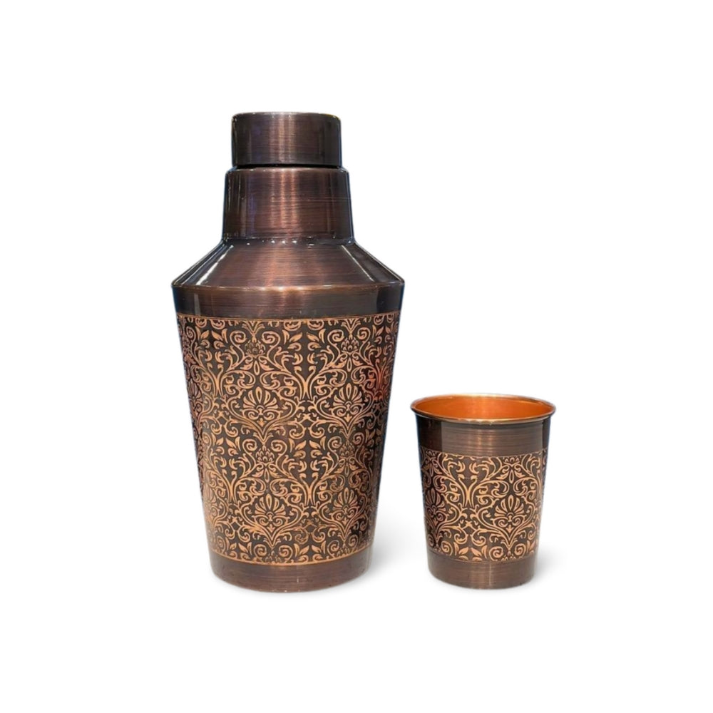LaCoppera Copper Luna Carafe Rustic with Tumbler | 1 Pc - view 4