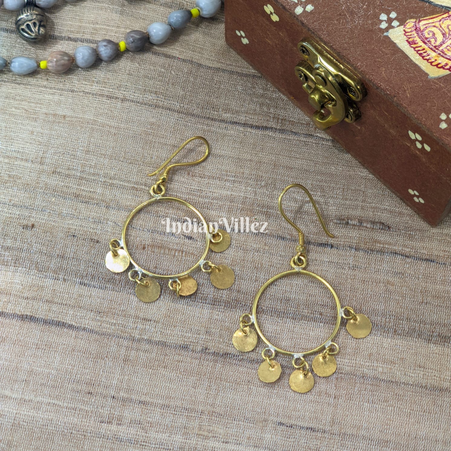 IndianVillèz Handmade Dhokra Tribal Earring