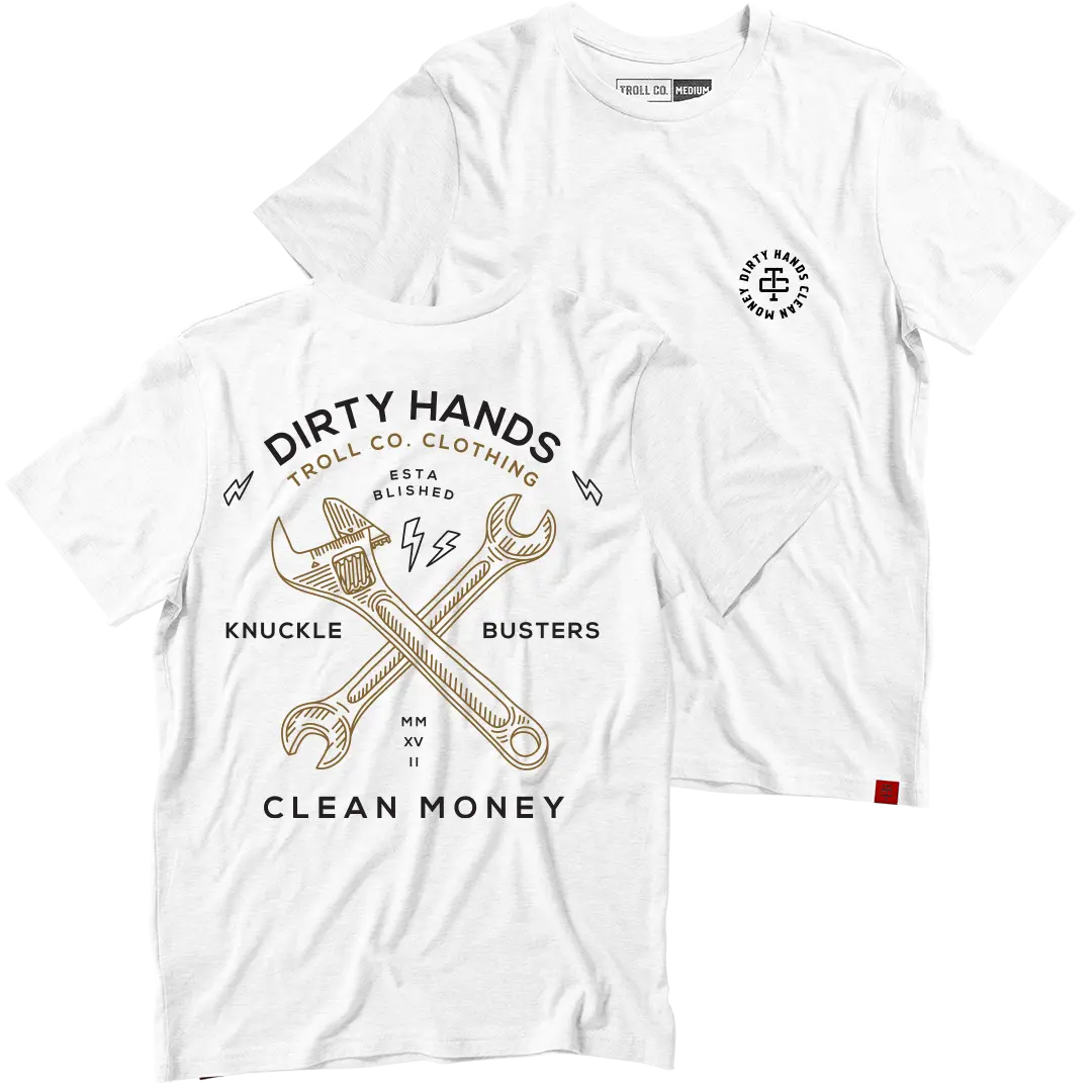 Radial Twisting Wrenches Tee – White