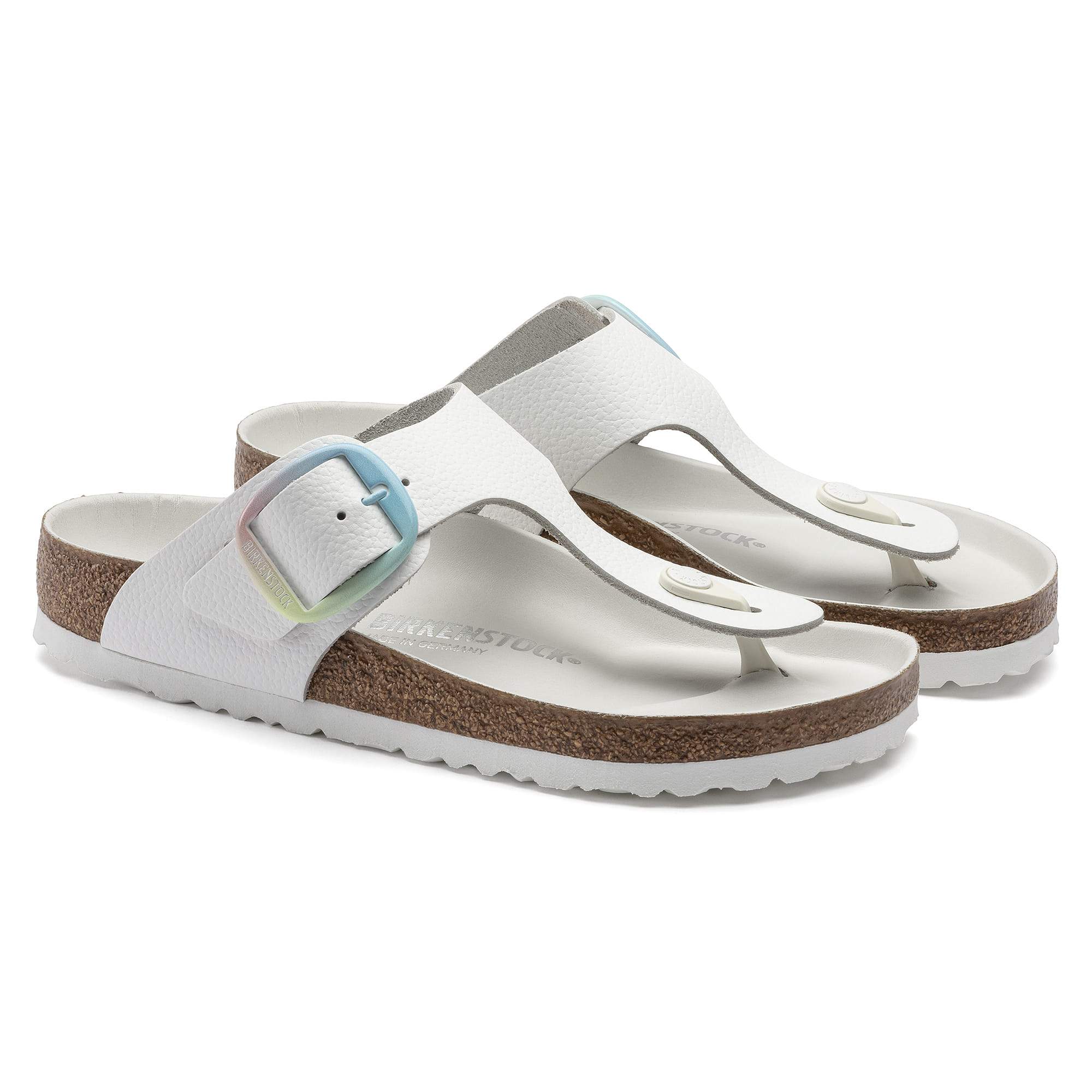 Birkenstock Gizeh Big Buckle Natural Leather – White White - view 3