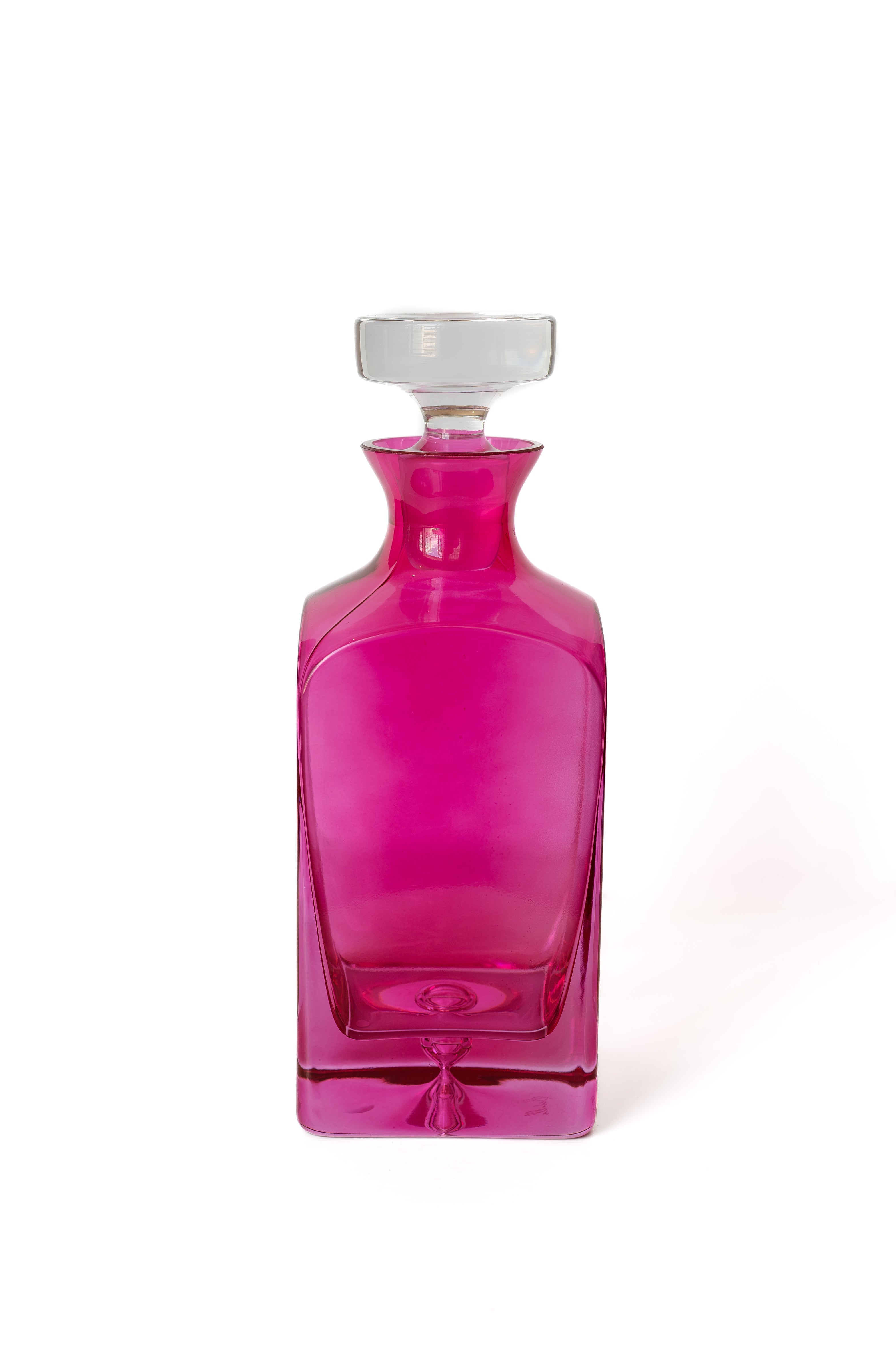 Estelle Colored Glass Estelle Colored Decanter- Heritage {Fuchsia} - view 2