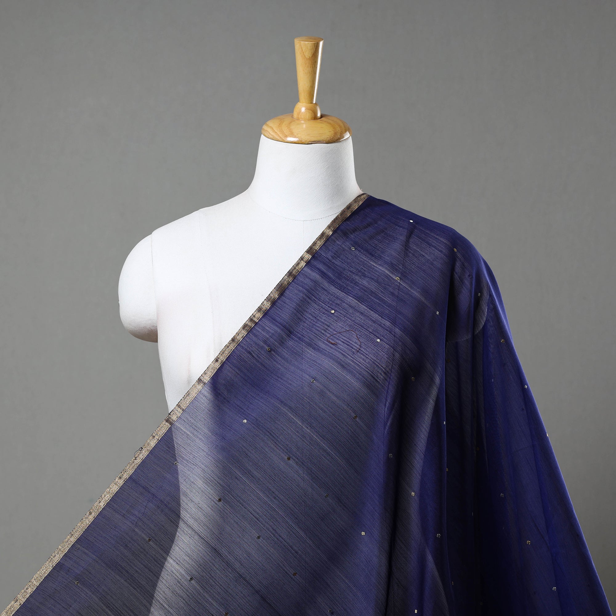 CHANDERI BY RAUPH KHAN Traditional Handloom Chanderi Silk Cotton Fabric 04