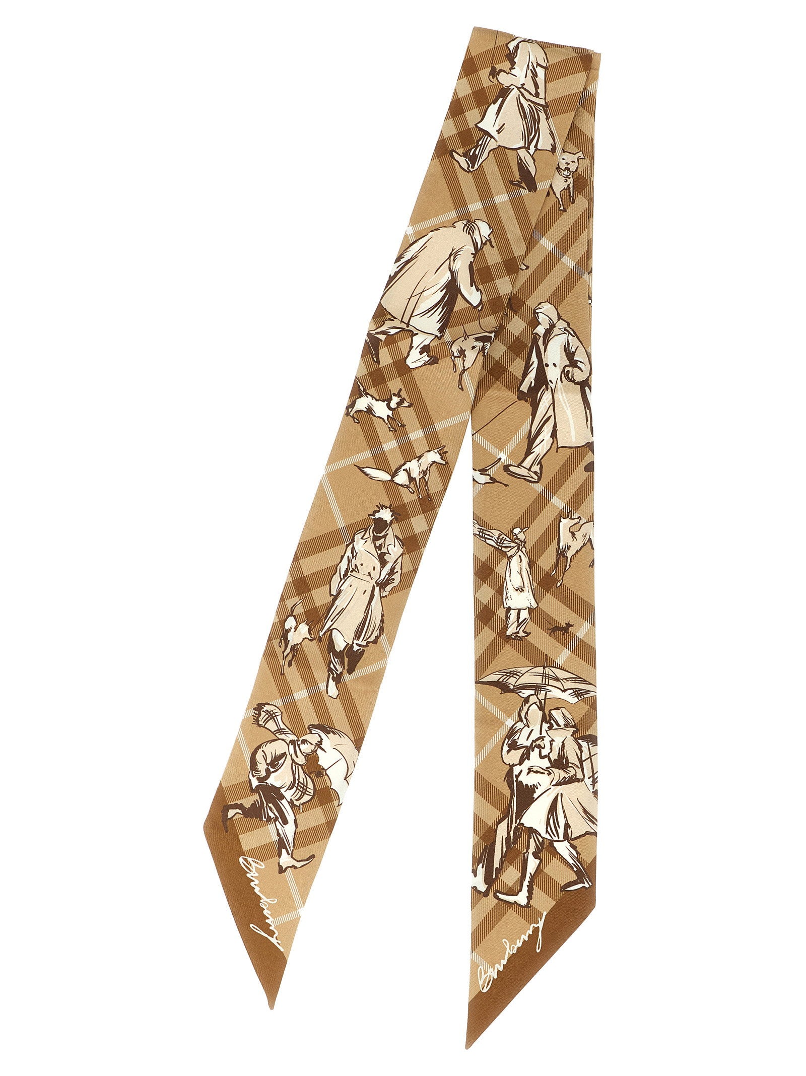 Burberry Check Mates Thin Scarf – 100% mulberry silk - view 2